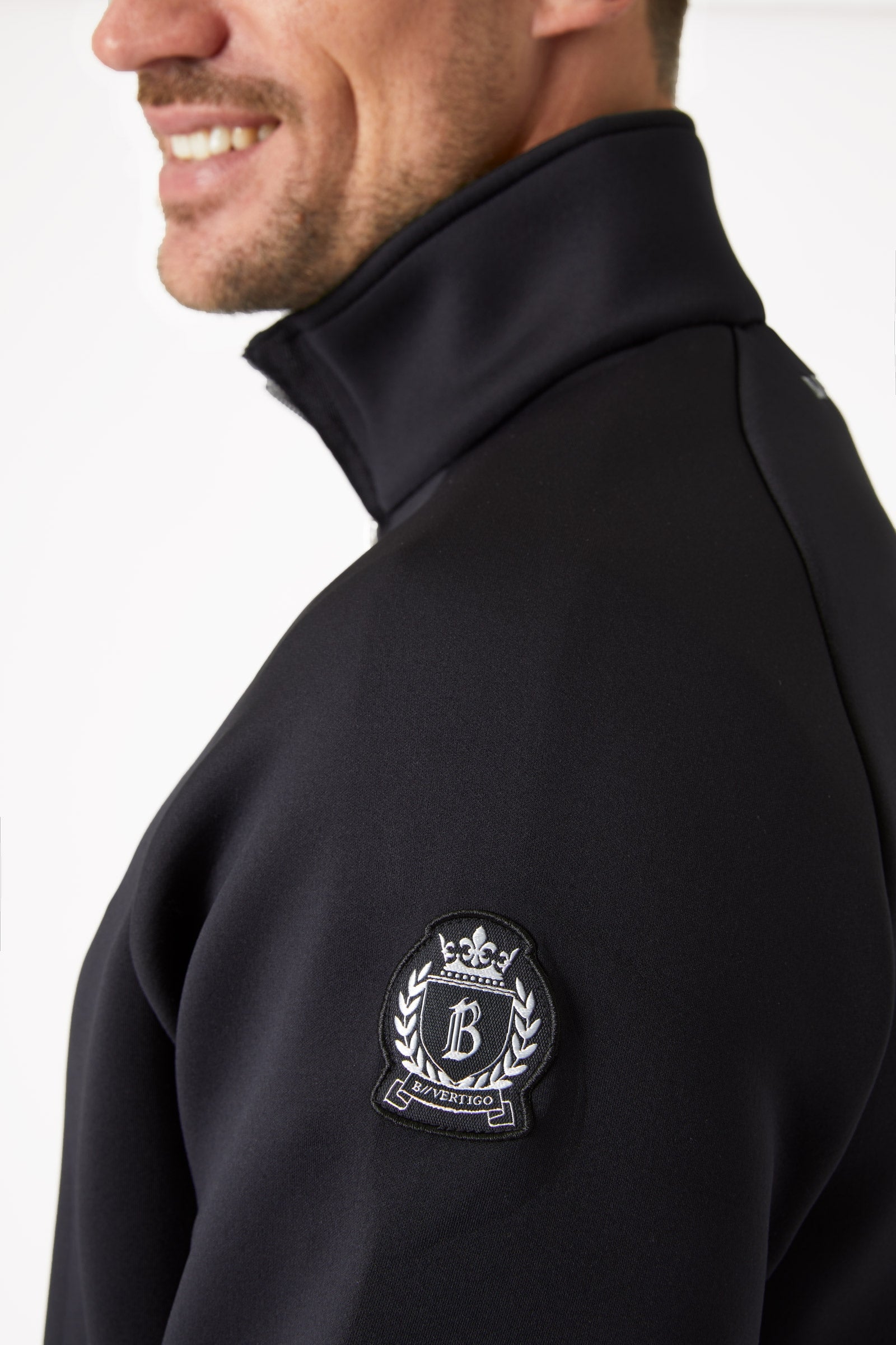 B Vertigo Nicolas Men's Functional Sweatshirt with Zipper Pockets Mens Riding Clothing