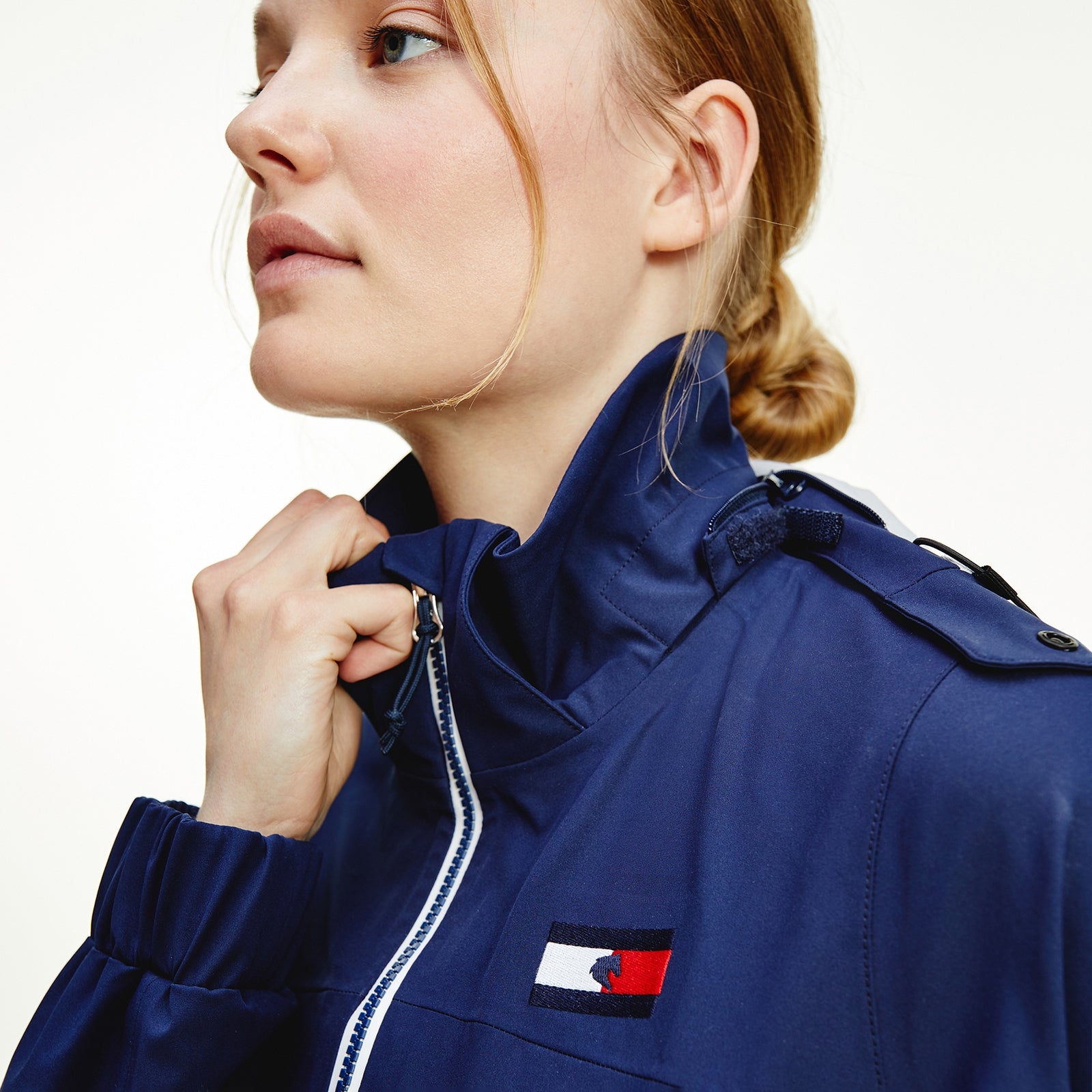 Tommy Hilfiger Equestrian Unicolor Women's Rain Jacket Women’s Riding Clothing