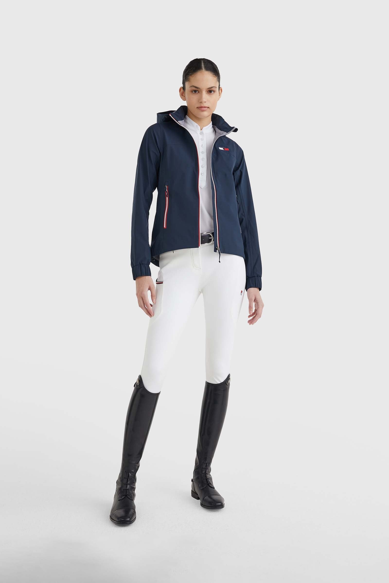 Tommy Hilfiger Equestrian Unicolor Women's Rain Jacket Women’s Riding Clothing
