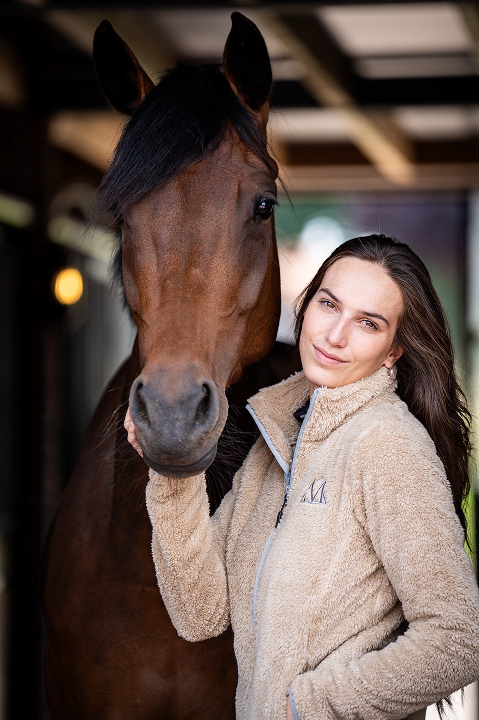 Mountain Horse Fuzzy Women's Fleece Jacket Women’s Riding Clothing
