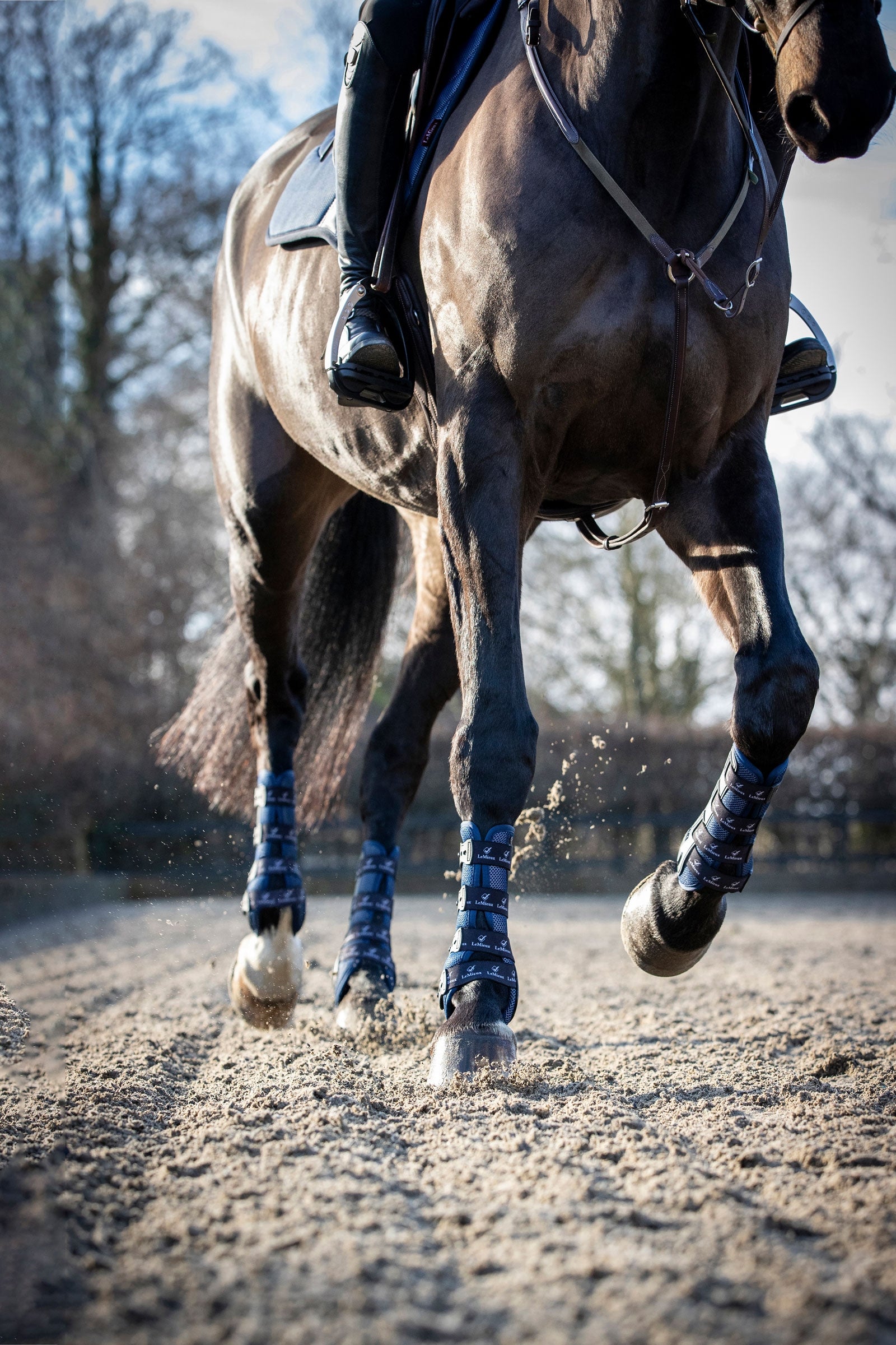 LeMieux Ultra Mesh Snug Boots, Front Leg Protection & Hoof Protection for Horses