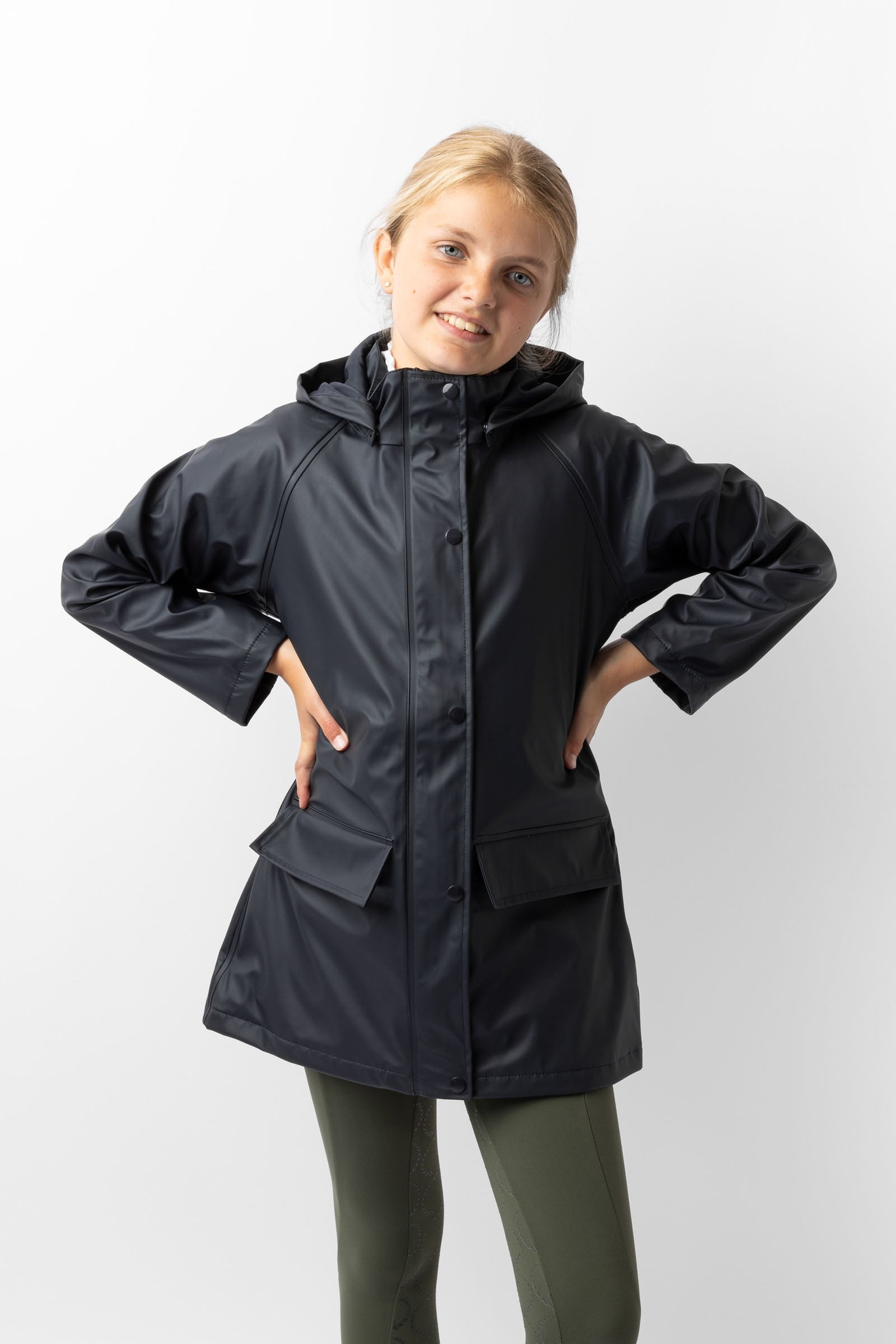 Horze Clara Kinder Regenjacke Kinder Reitbekleidung