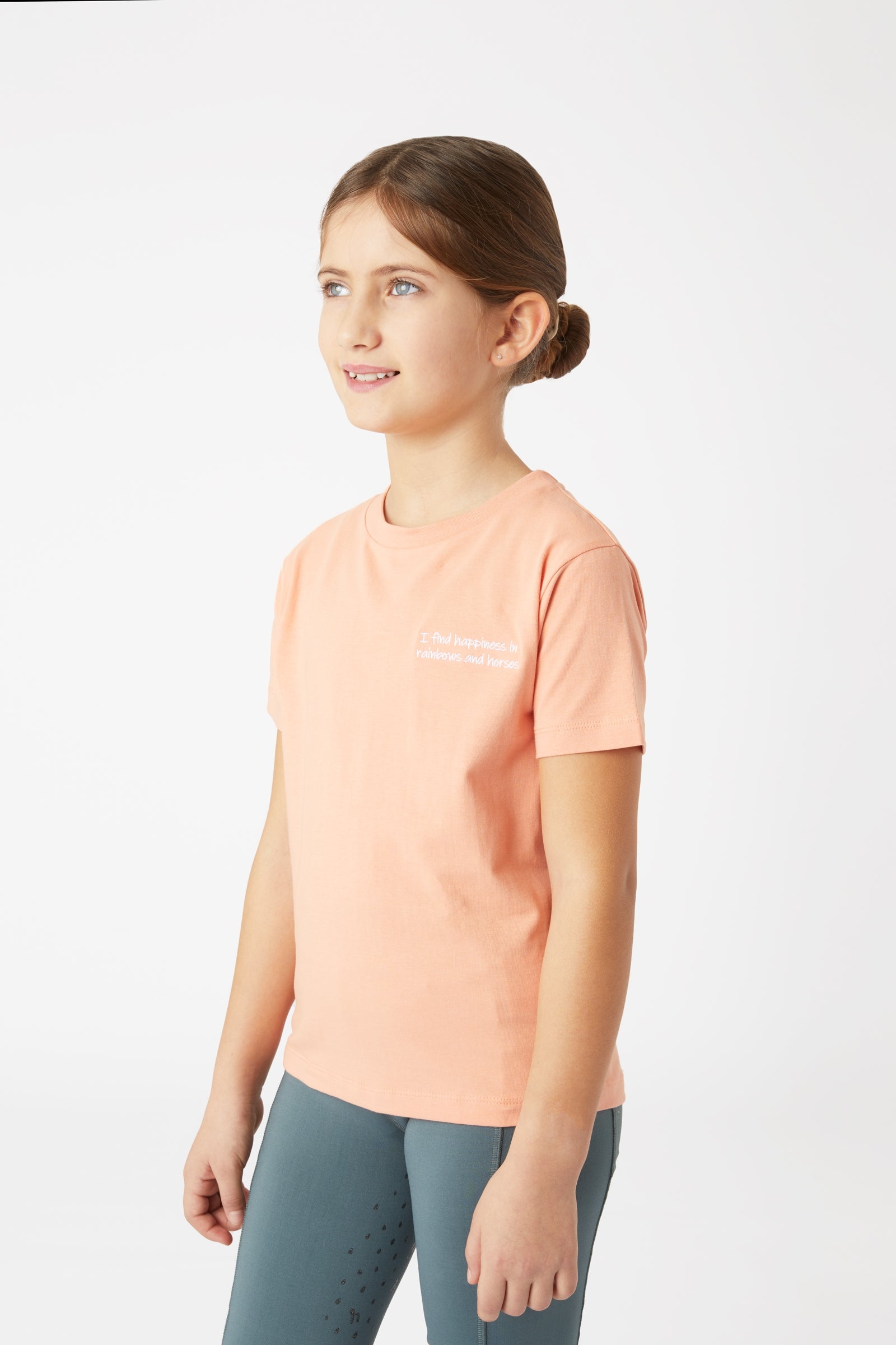 Horze Calina Kinder T-Shirt mit Stickerei Kinder Reitbekleidung