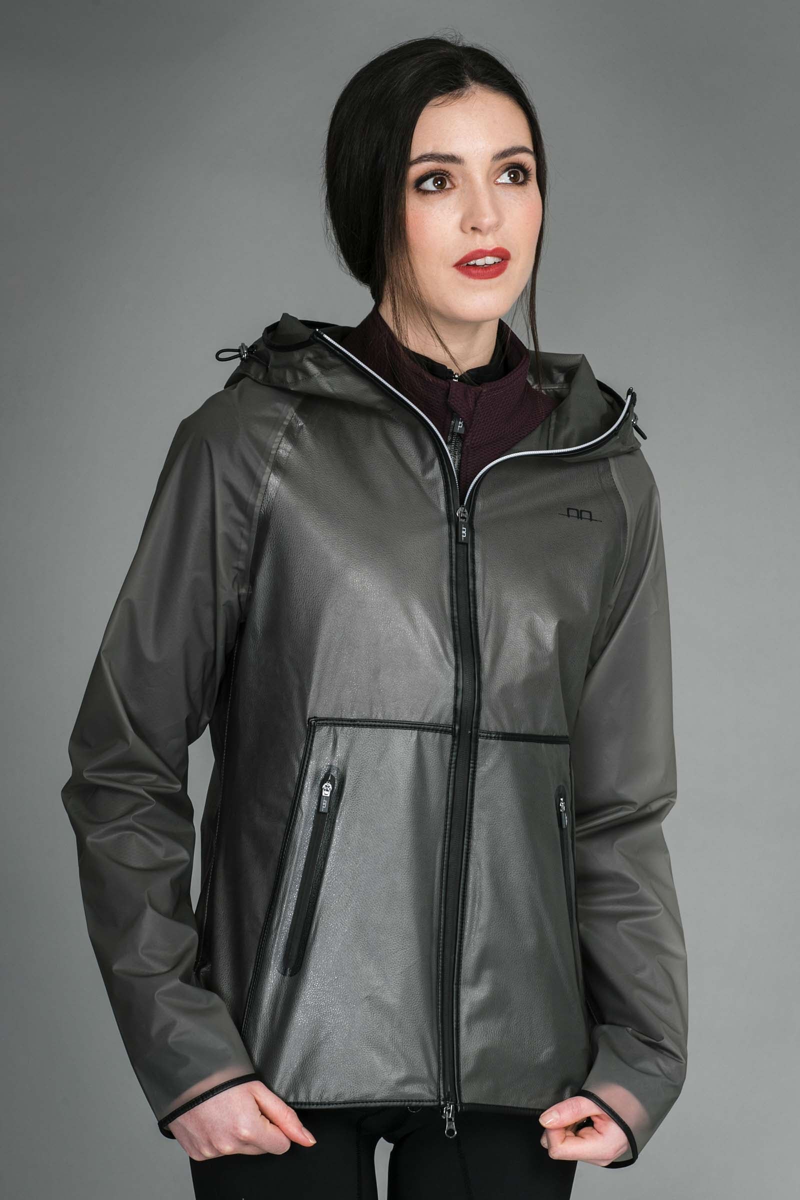 Horseware AA Transparente & Wasserdichte Damenjacke Damen Reitbekleidung