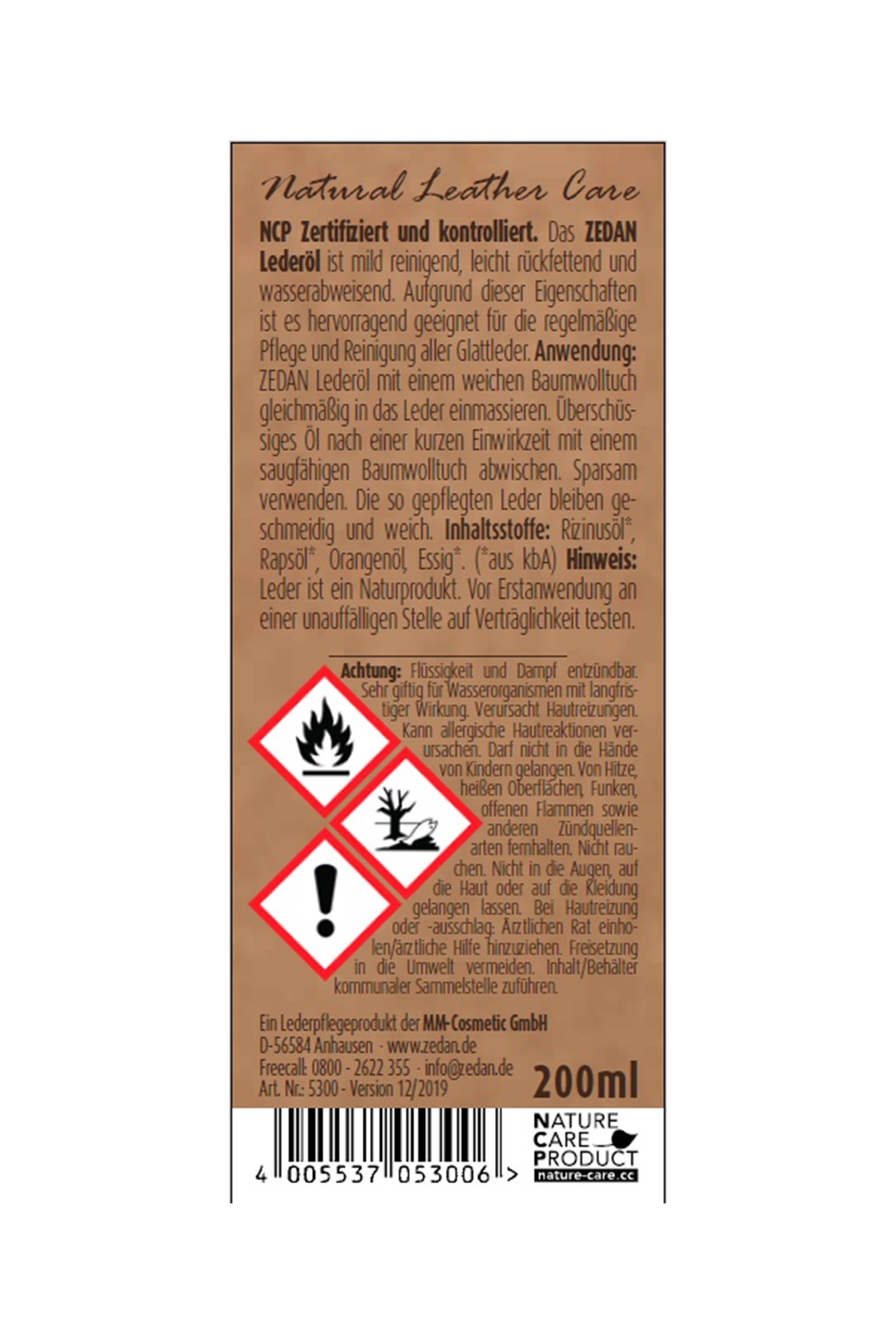 Zedan Leather Oil, 200ml Horse Health Care