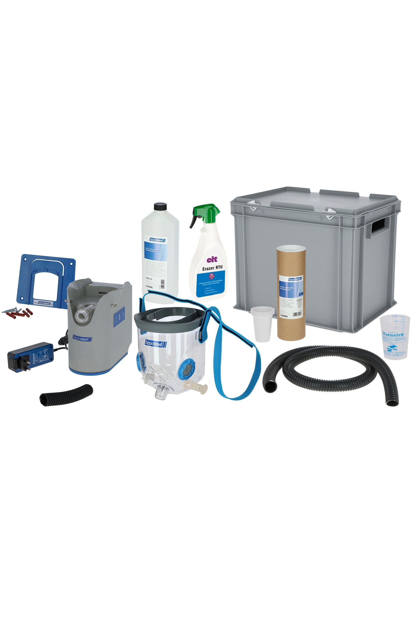 Hippomed AirOne Flex Batterie Ultraschall Inhaliergerät mit Maske, Warmblut Horse Feed & Nutrition