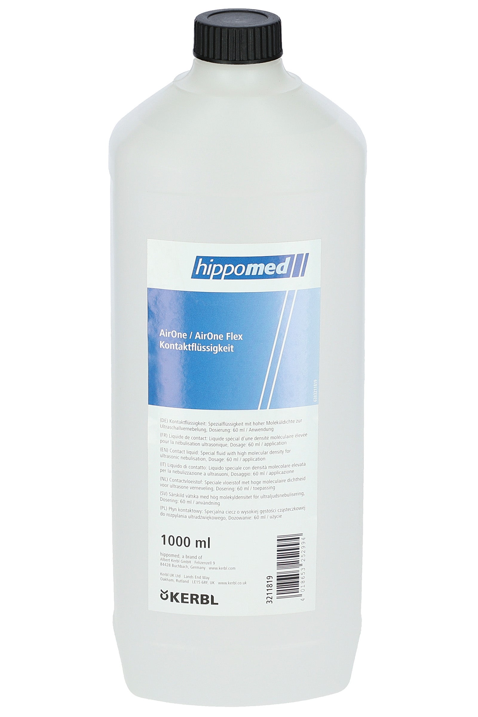 Hippomed Kontaktflüssigkeit für AirOne Inhaliergerät, 1000ml Horse Feed & Nutrition