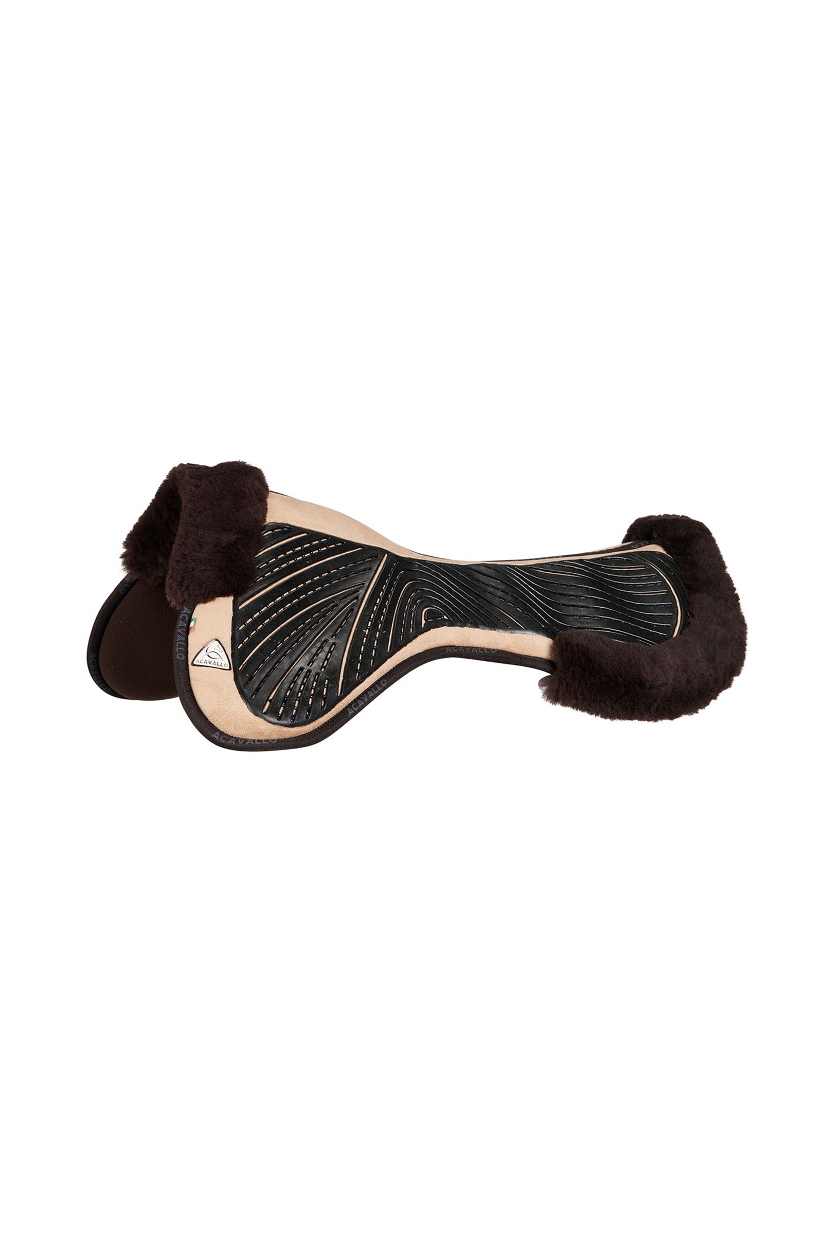 Acavallo Close Contact Gel & Memory Foam Pad mit Lammfell Schabracken