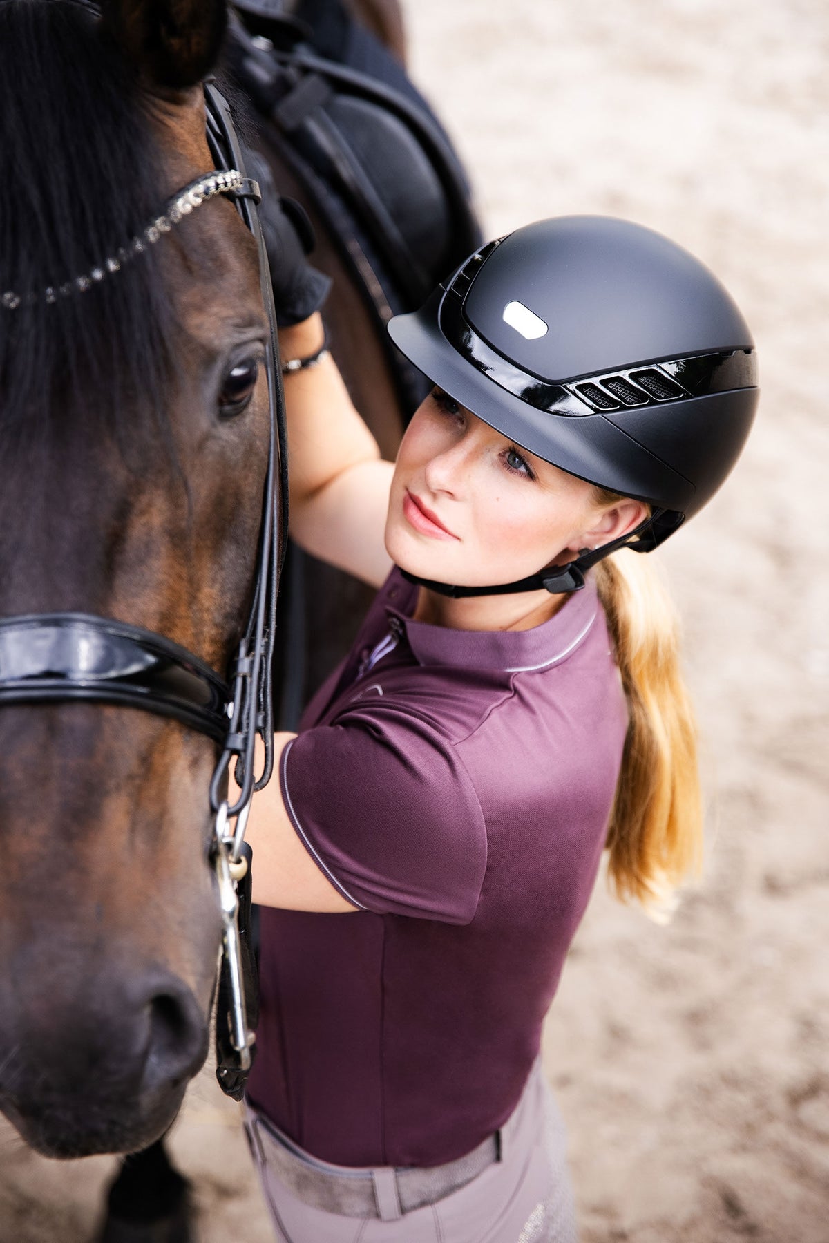 Abus AirLuxe Pure Riding Helmet Safety Equipment