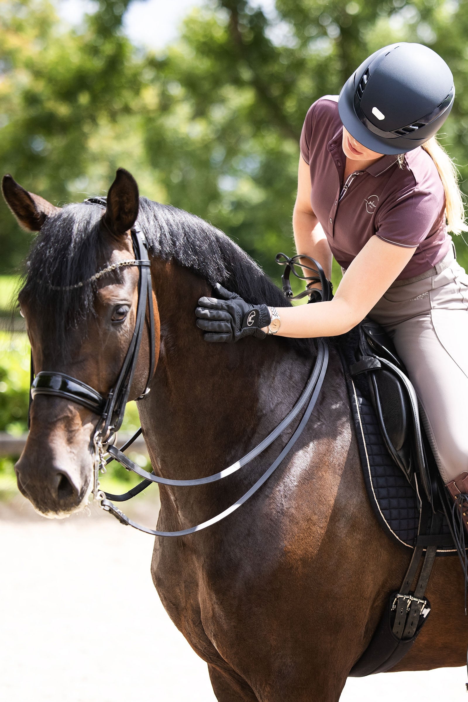 Abus Pikeur AirLuxe Supreme Riding Helmet Safety Equipment