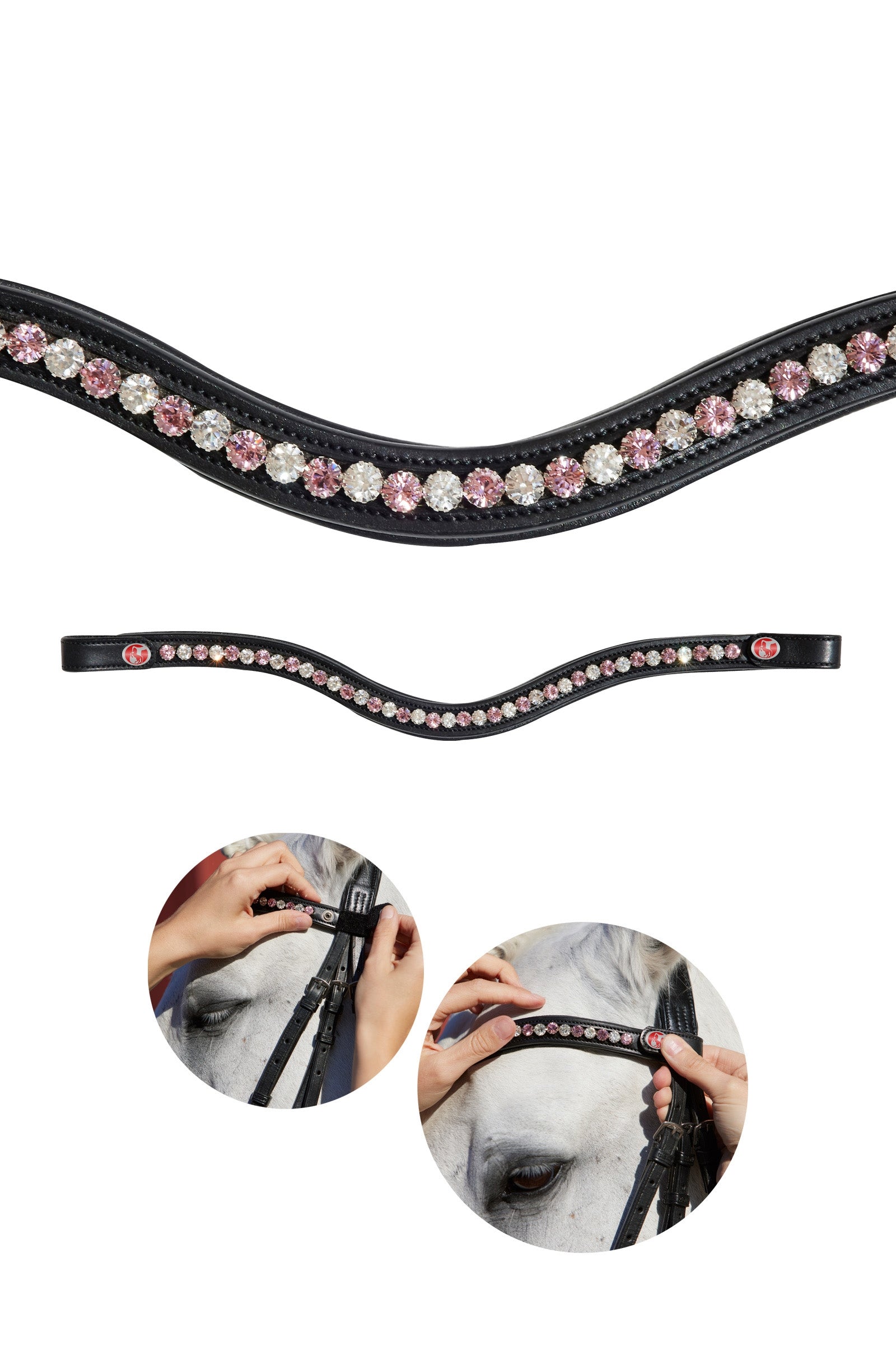 Kieffer FlexiLoop® Crystal Browband Bridles & Reins