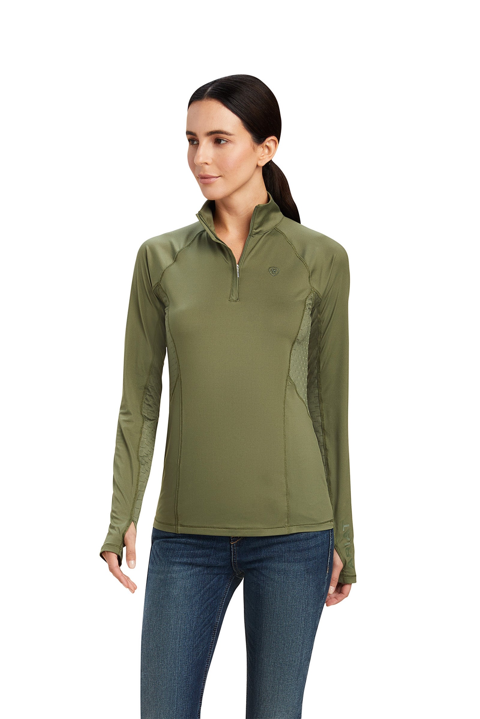 Ariat Lowell 2.0 Damen 1/4 Zip Longsleeve Shirt Damen Reitbekleidung