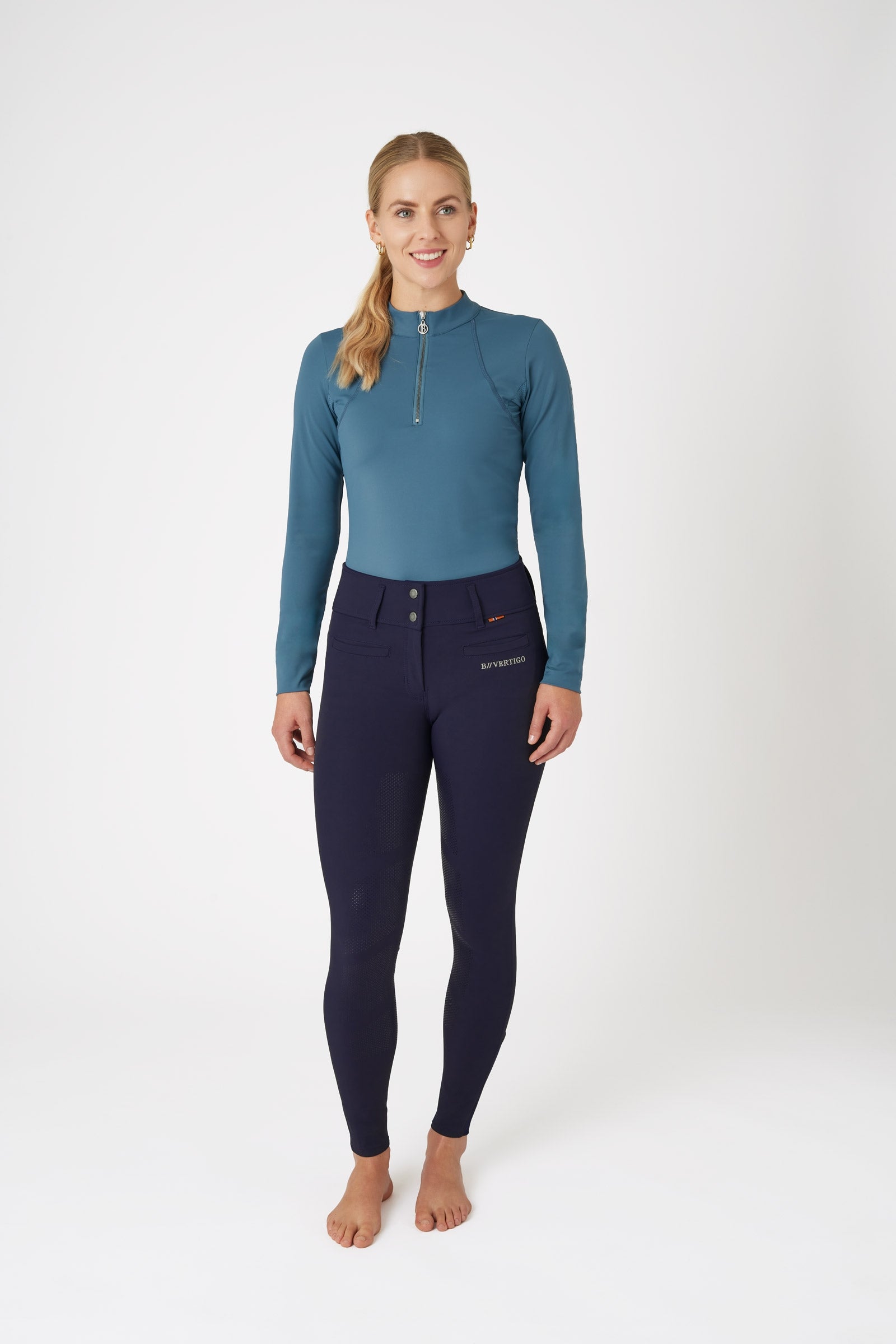 B Vertigo Tiffany Women's Silicone Full Seat Breeches UPF 50+ Womens Breeches