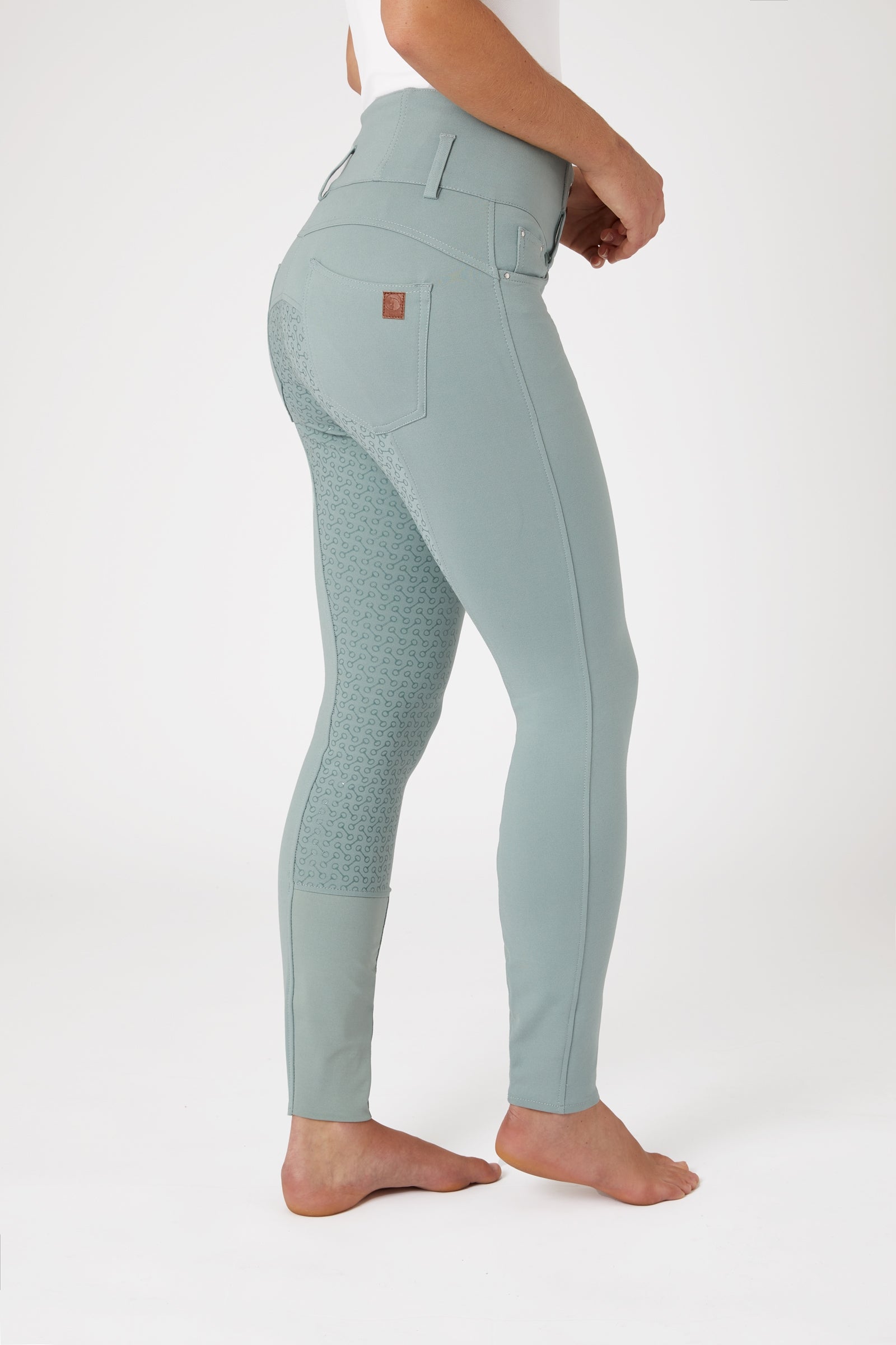 Horze Tara Damen Reithose mit Silikonvollbesatz und hohem Bund Womens Breeches