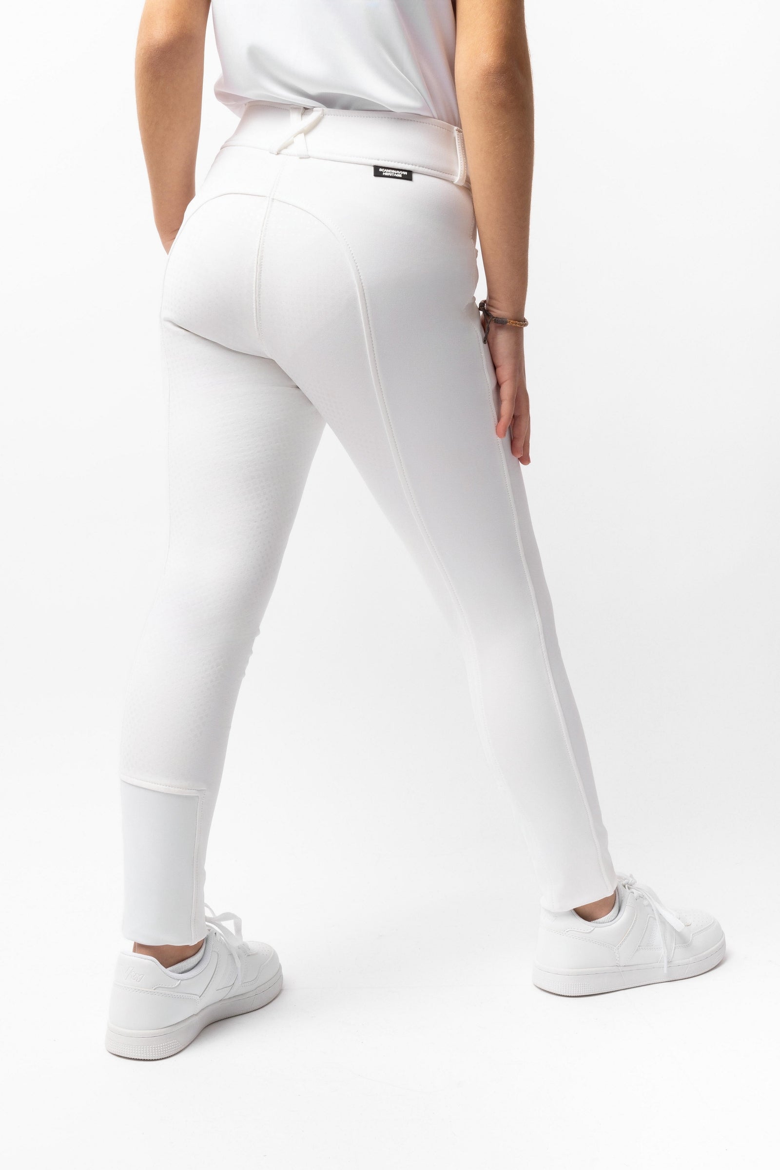 Horze Grand Prix Kinder-Vollbesatzreithose mit Silikongrip, UPF 50+ Kinder Reitbekleidung