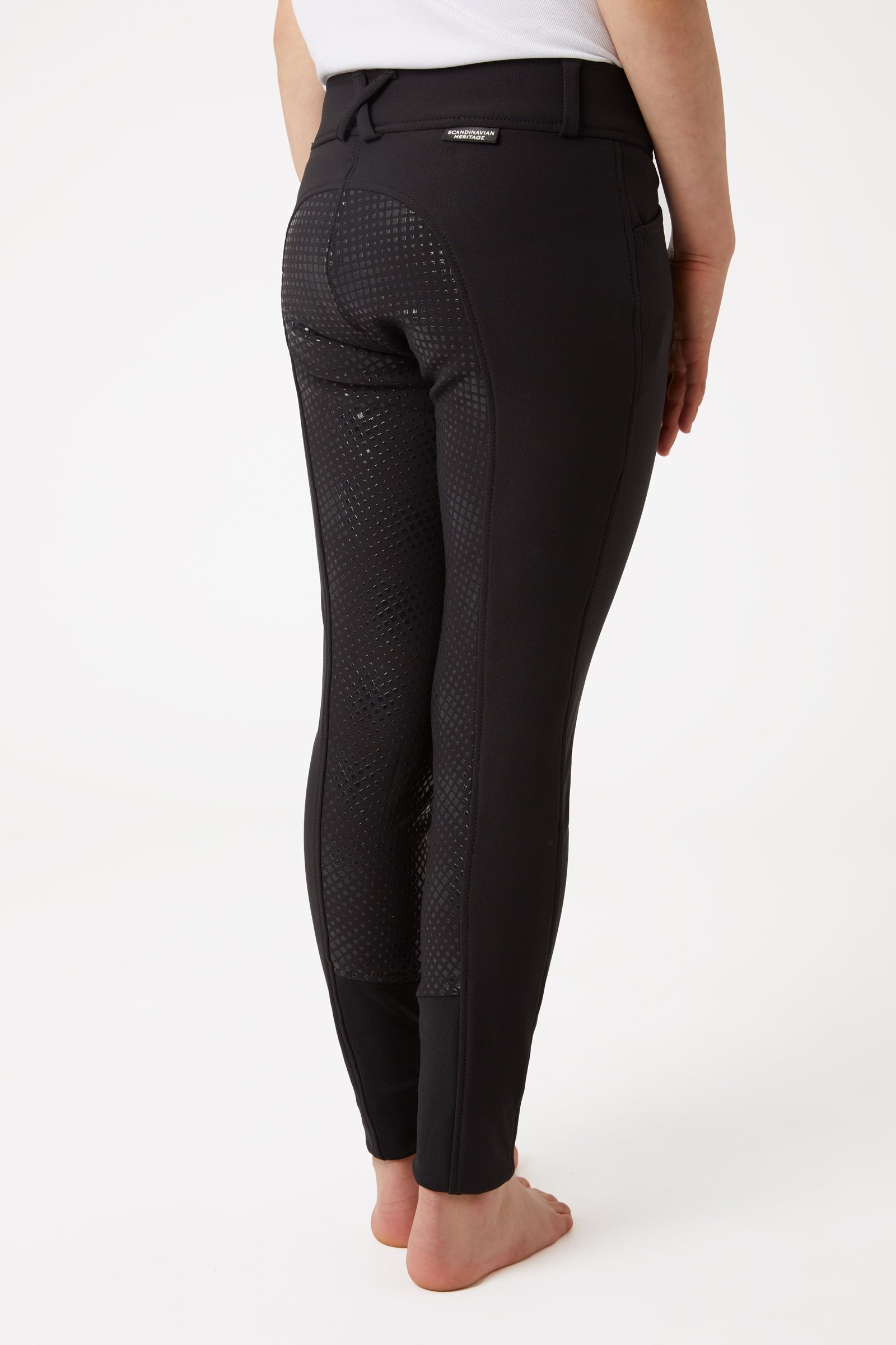 Horze Grand Prix Kinder-Vollbesatzreithose mit Silikongrip, UPF 50+ Kinder Reitbekleidung