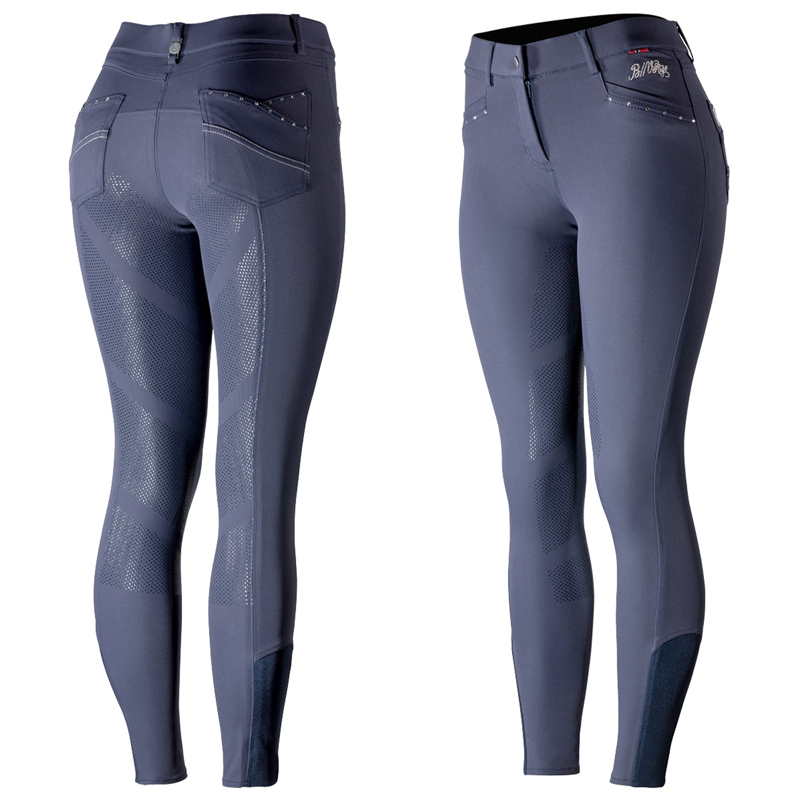 B Vertigo Olivia Damen-Vollbesatzreithose mit Silikongrip, UPF 50+ Womens Breeches