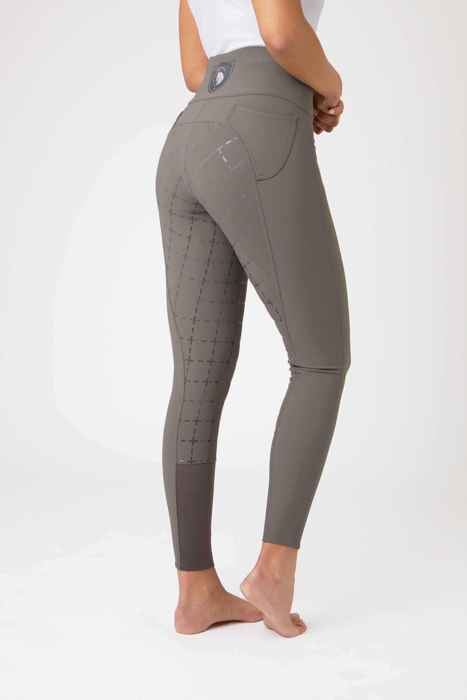 Horze Desiree Damenreithose mit hohem Bund und Silikongrip-Vollbesatz, UPF 50+ Womens Breeches
