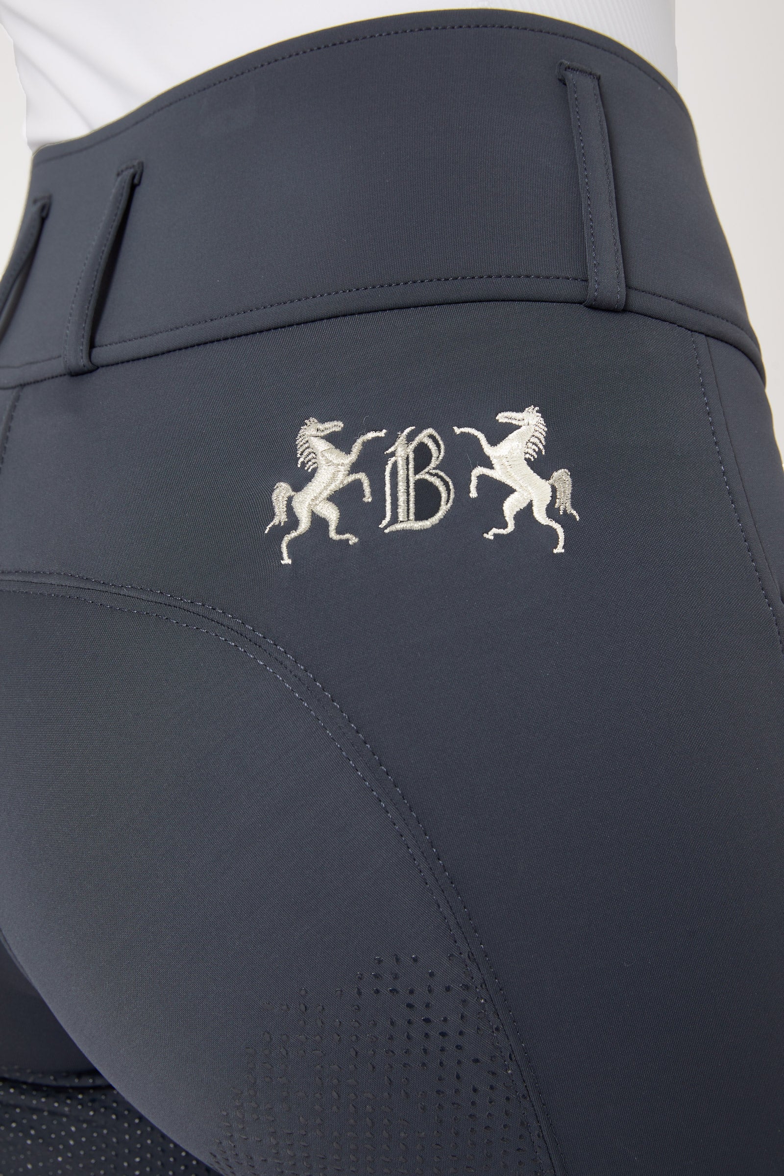 B Vertigo Women's Meghan High Waist Full Seat Breeches UPF 50+ Womens Breeches