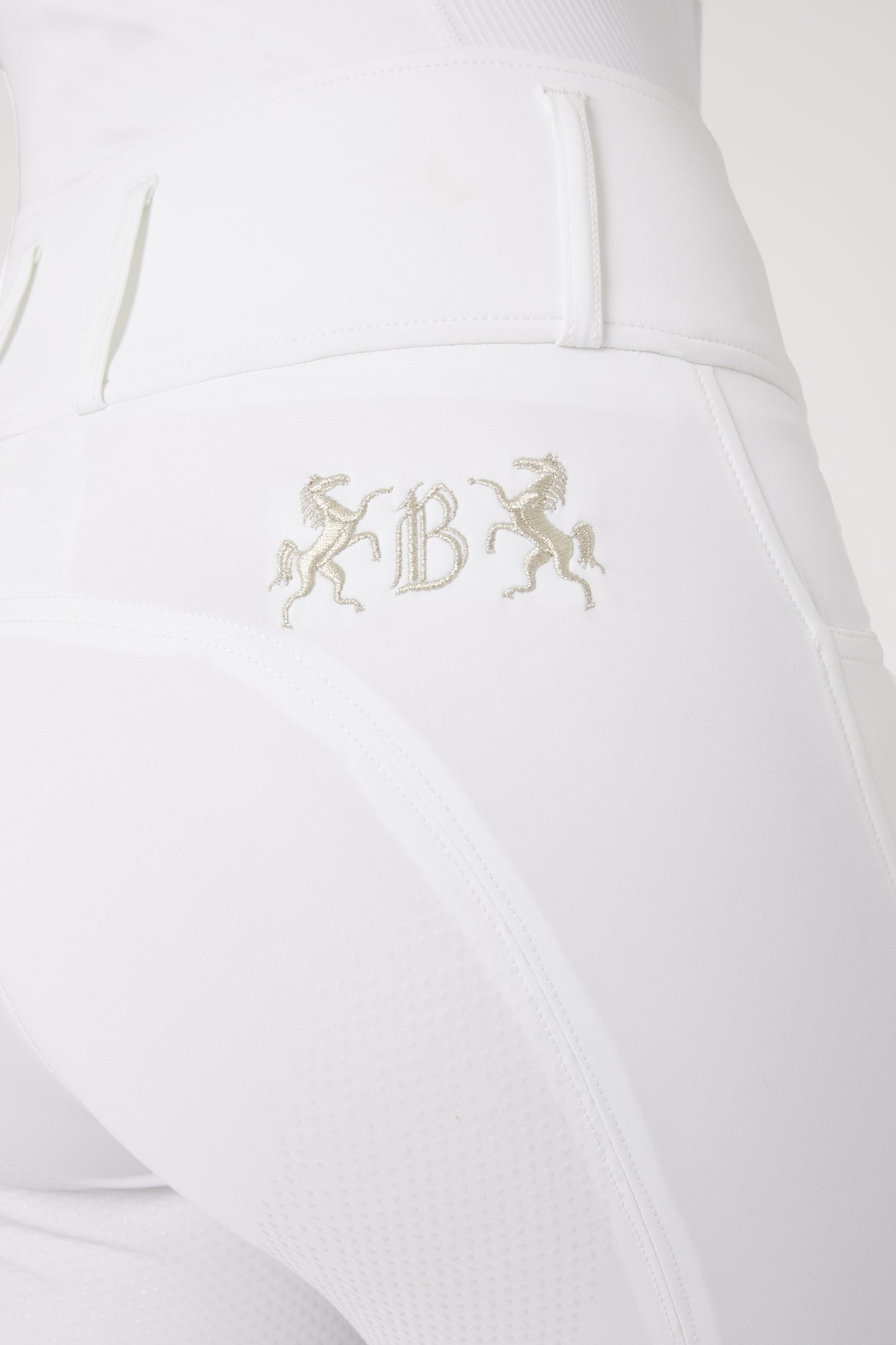 B Vertigo Women's Meghan High Waist Full Seat Breeches UPF 50+ Womens Breeches