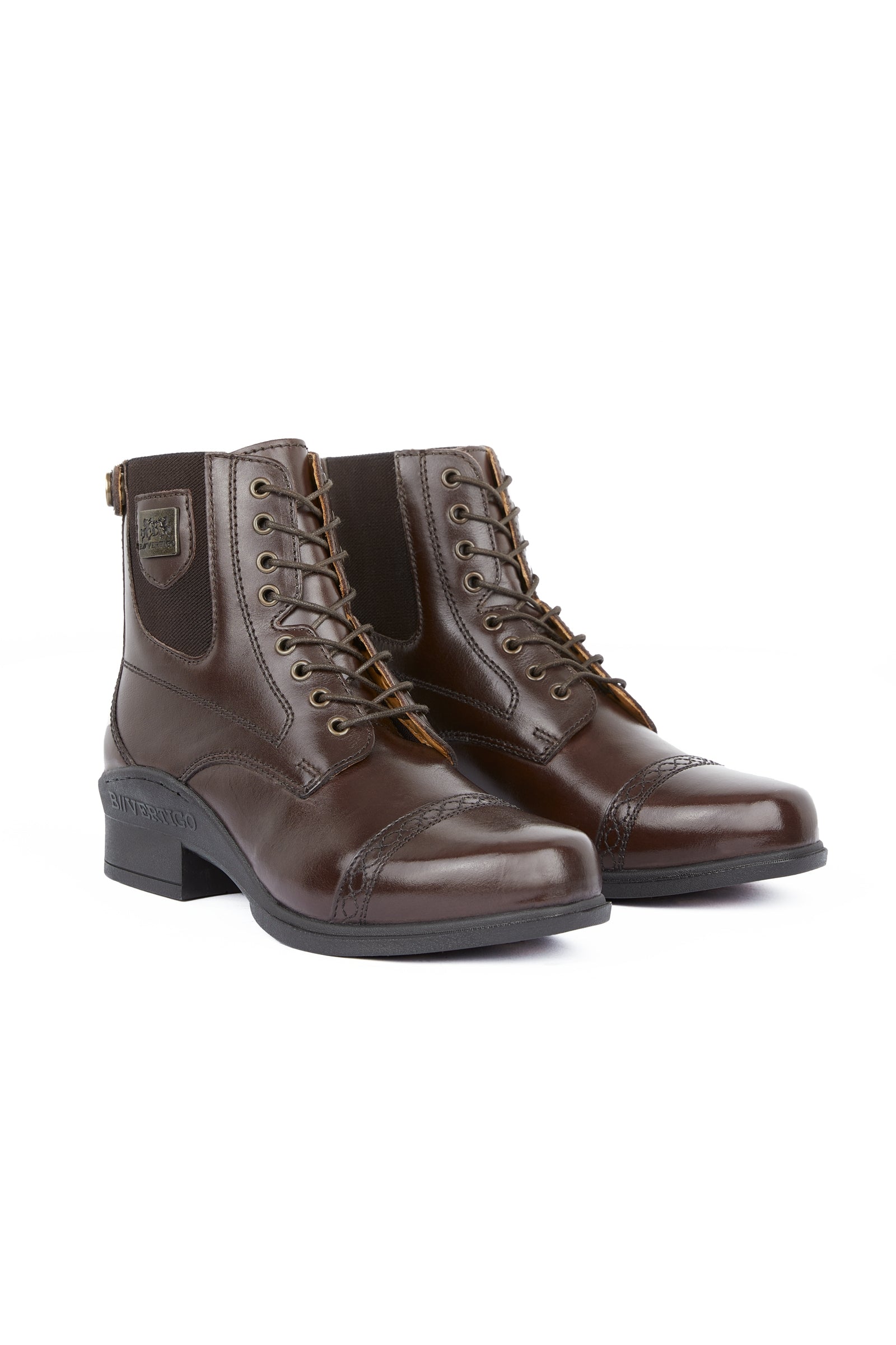 B Vertigo Jupiter Geschnürte Damen Lederreitstiefeletten Reitstiefel & Reitschuhe