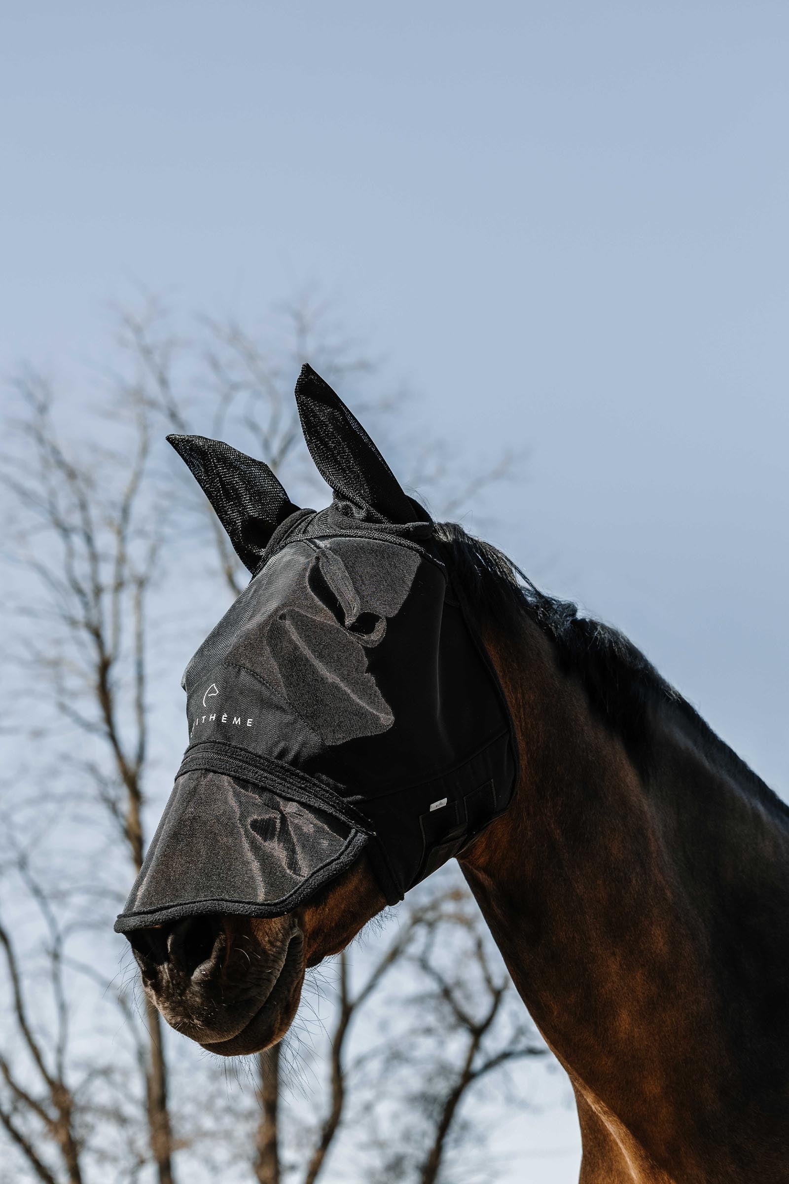 Equi Theme EQUITHÈME Zipper Fly Mask/ UV Mask Antifly Protection for Horses
