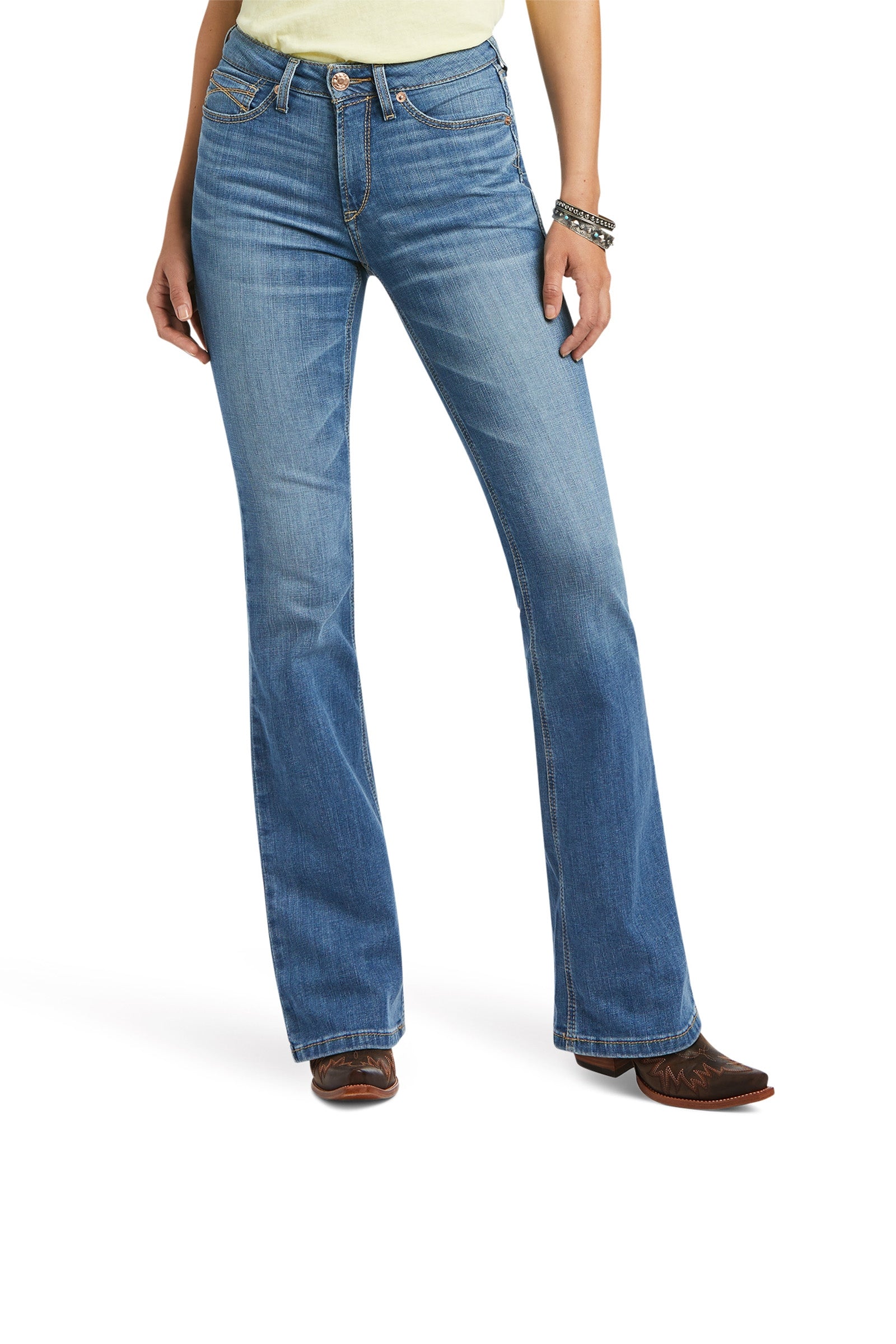Ariat Damen R.E.A.L High Rise Daniela Boot Cut Jeans Womens Breeches