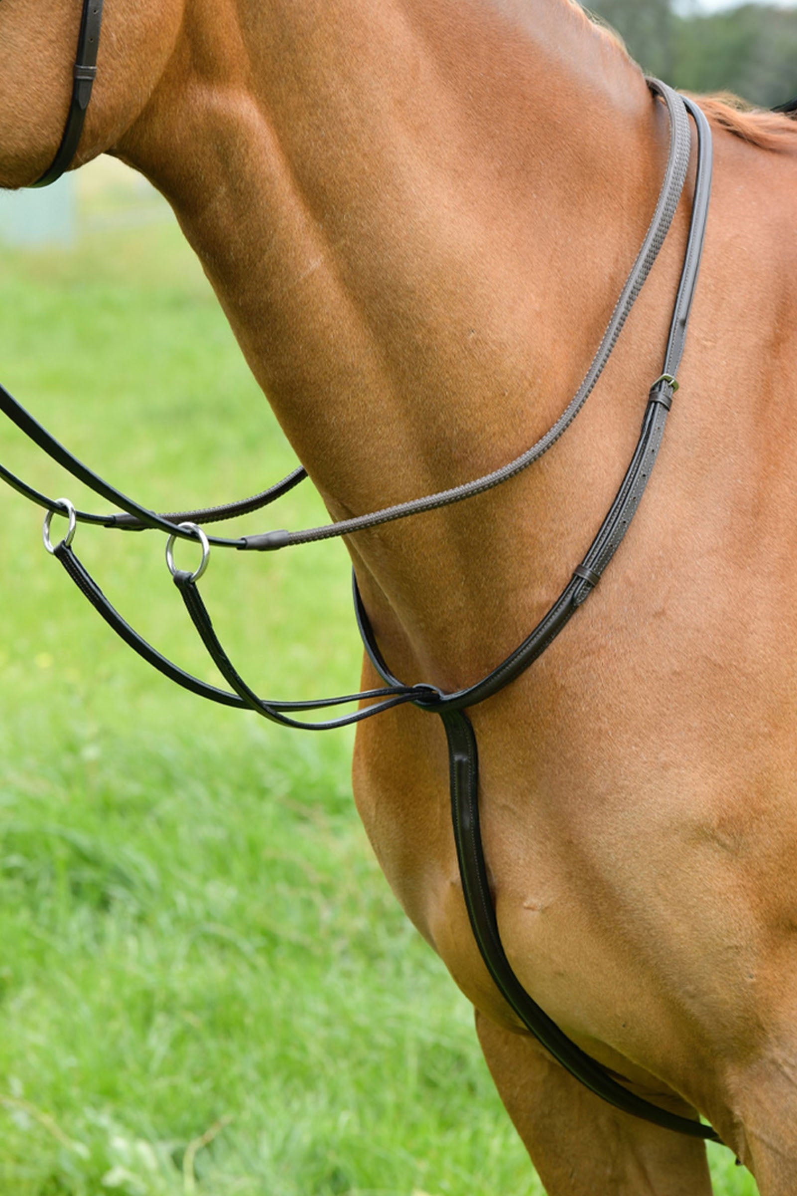 Kincade Classic Laufmartingal mit erhabener Naht Trensenzäume & Zügel