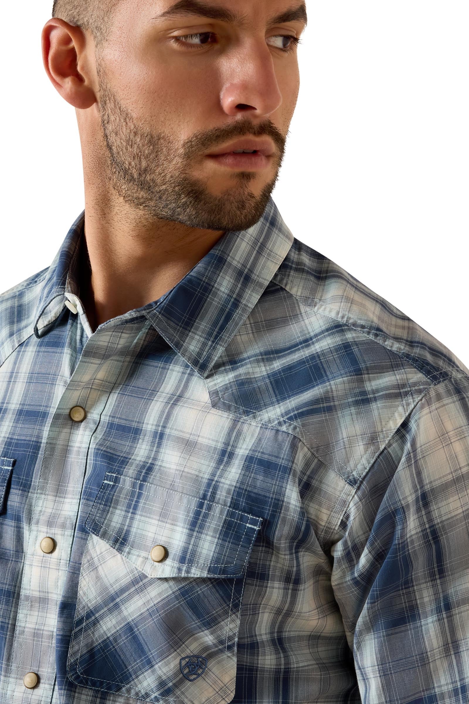 Ariat Men's Retro Heathcliff Fitted Snap Shirt Mens Riding Clothing