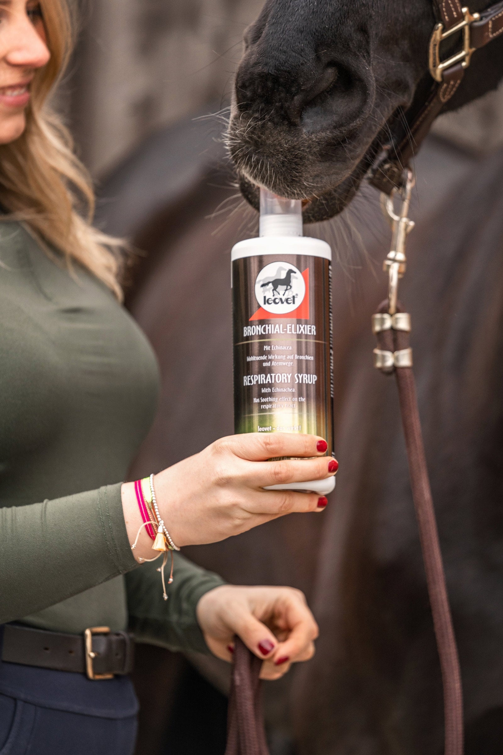 Leovet Respiratory Syrup 1000ml Horse Feed & Nutrition