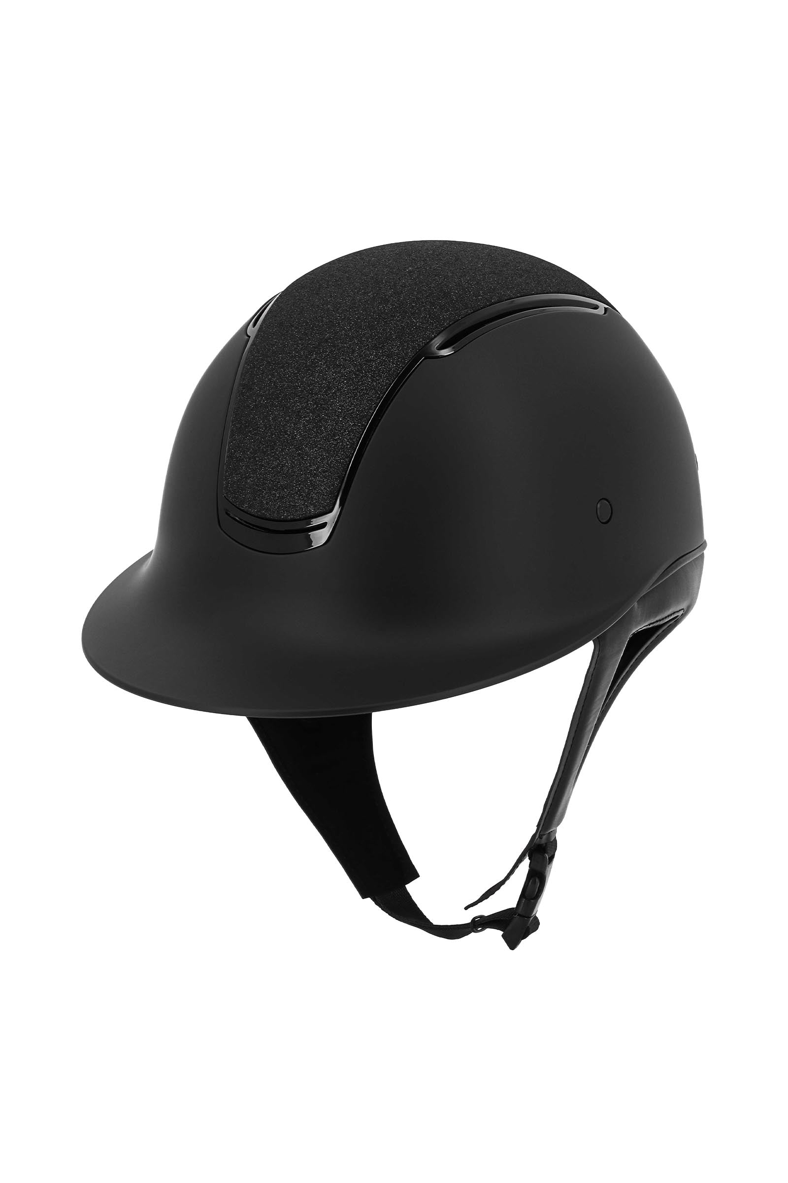 Equi Theme EQUITHÈME Soazy Helmet, Matt With Glossy Insert & Crystal Fabric Top Safety Equipment