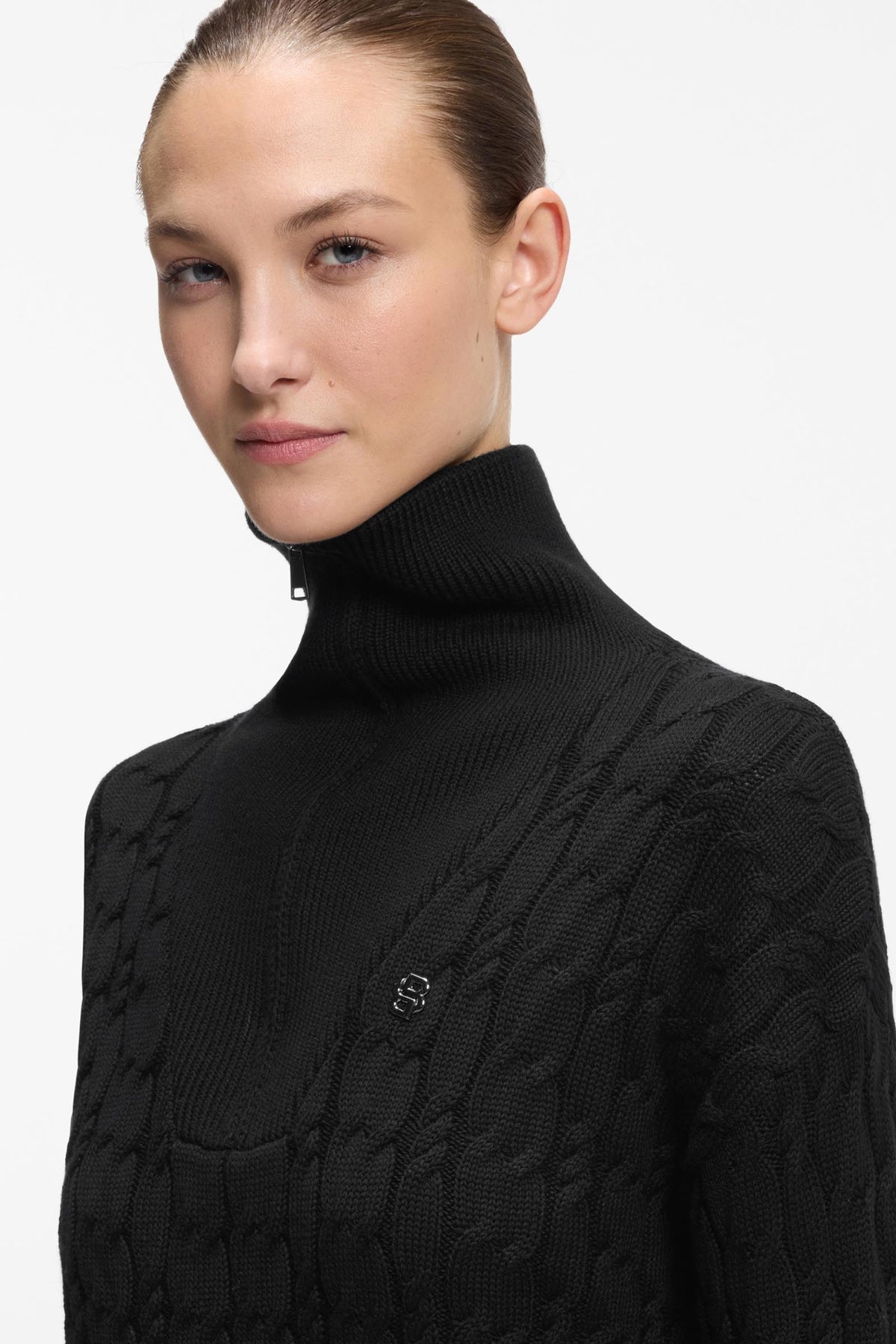 BOSS Equestrian Boss Ella Womens Knit ZIP Troyer Women’s Riding Clothing