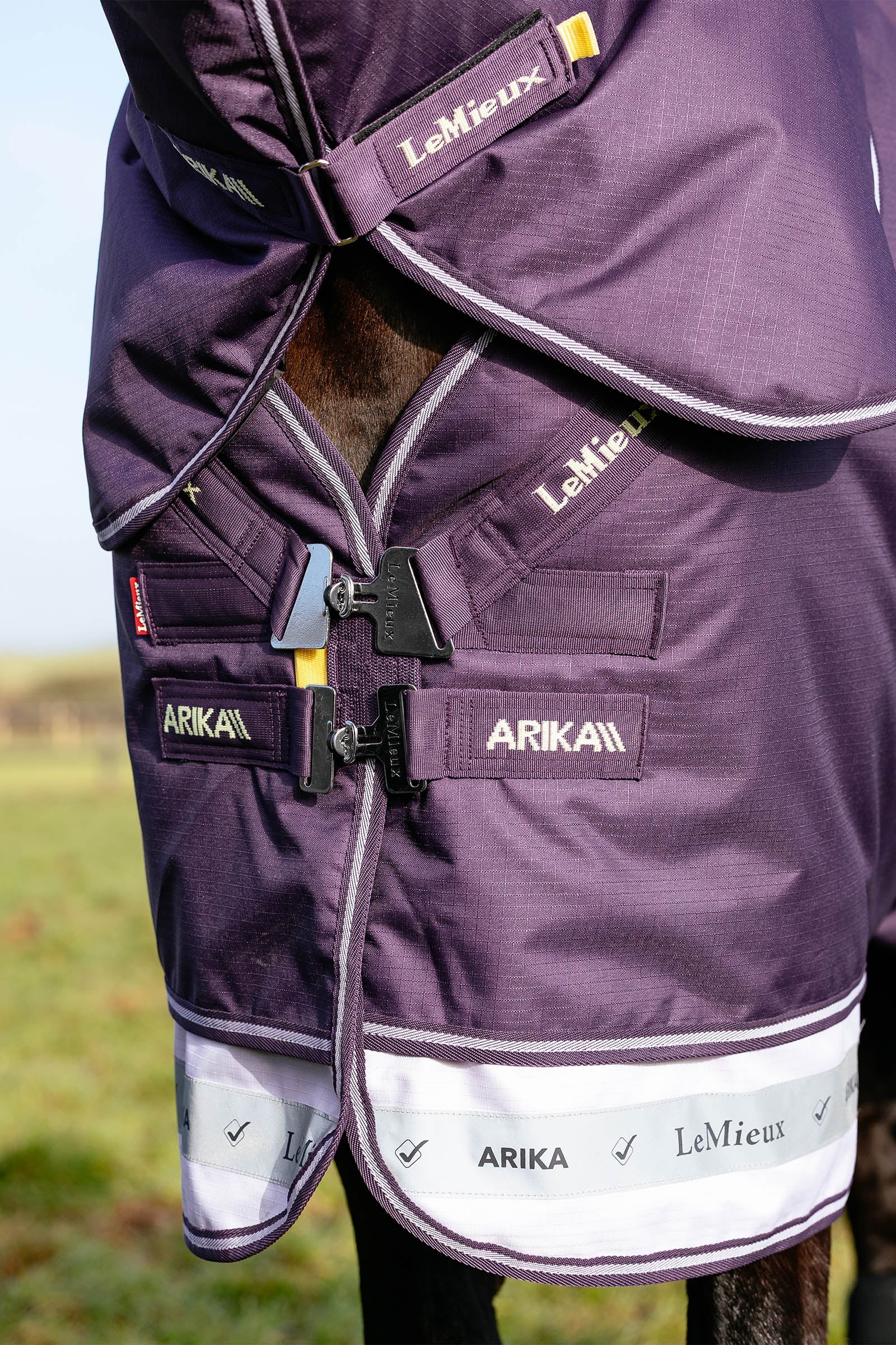 LeMieux Arika Ripstop Turnout Rug With Detachable Neck, 200 g Horse Rugs