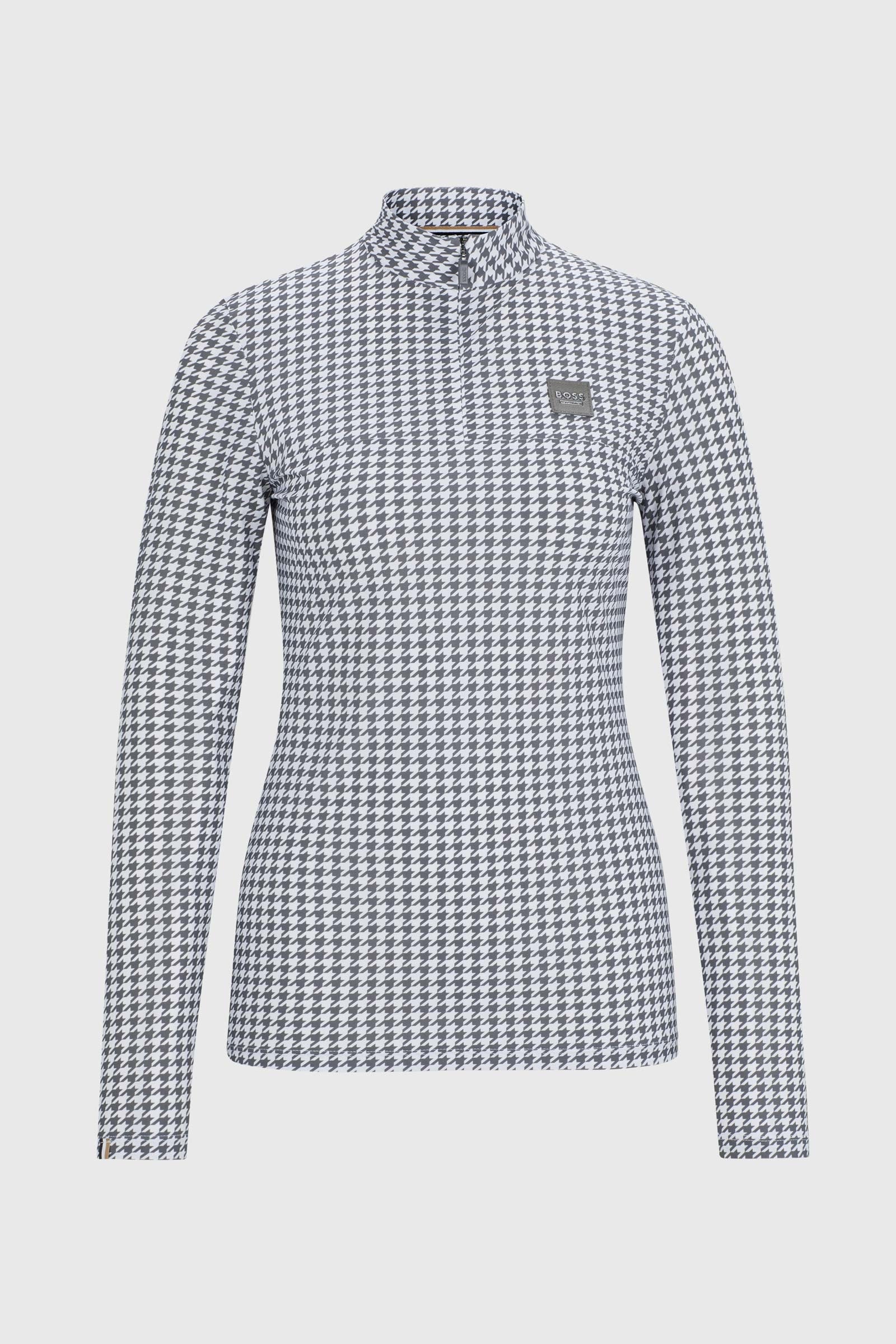 Boss Rachel Trainingsshirt Houndstooth Damen Reitbekleidung
