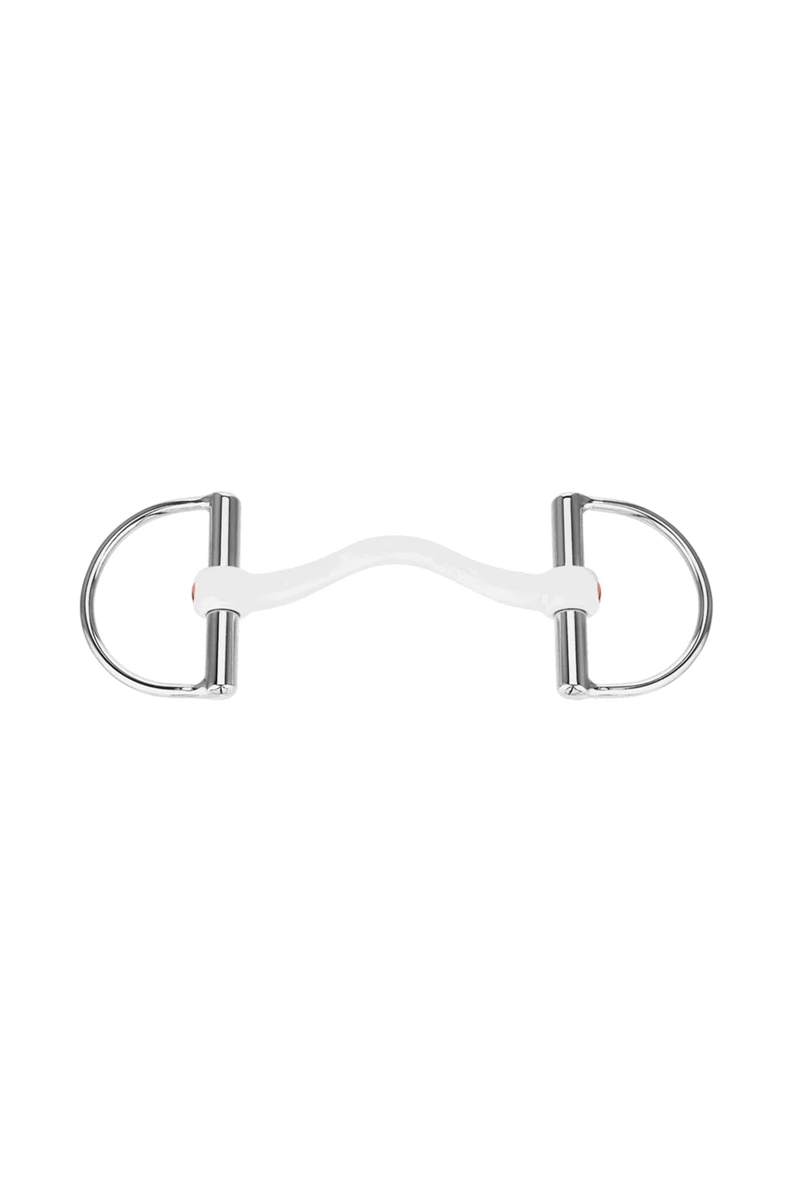 Sprenger Nathe CM D-Ring Bit Hard Mullen Mouth W. Port, 15mm, Thermoplastic Horse Bits
