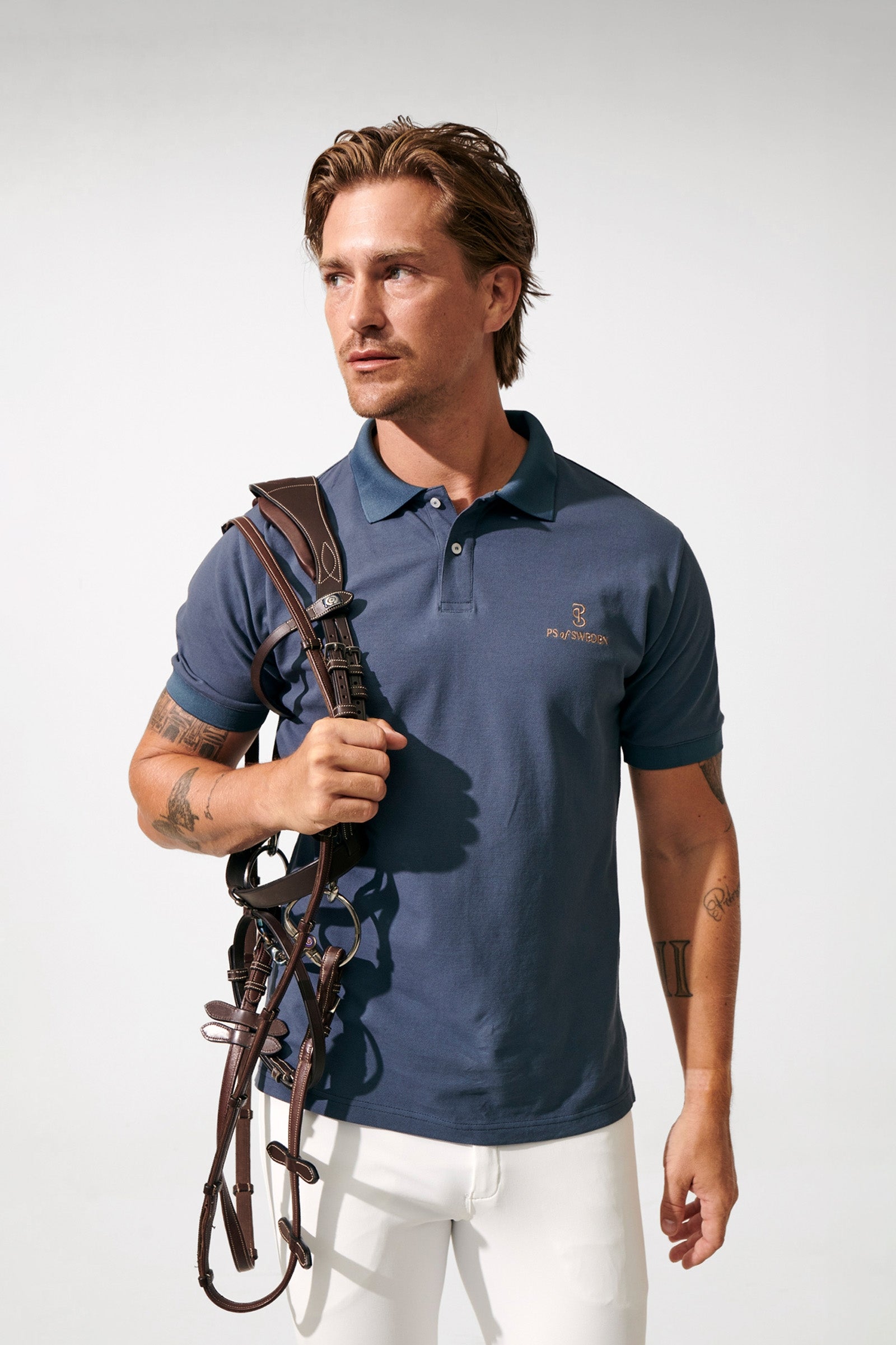 PS of Sweden Lucas Men´s Pique Polo Shirt Herren Reitbekleidung