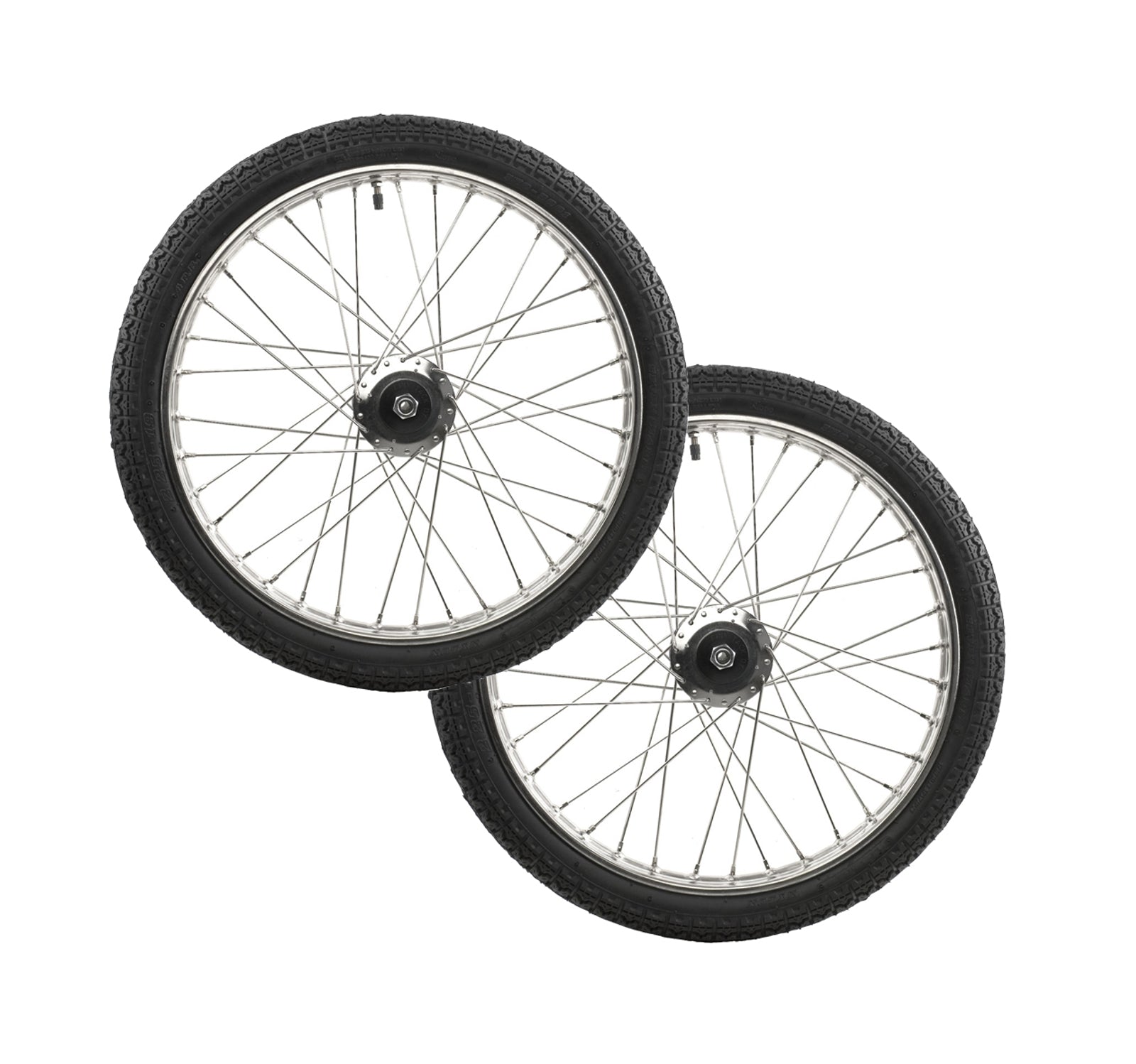 Finntack Speedcart Rad Lux, Edelstahl, 19’’x2,25 (wird im Paar verkauft) Fahrsport