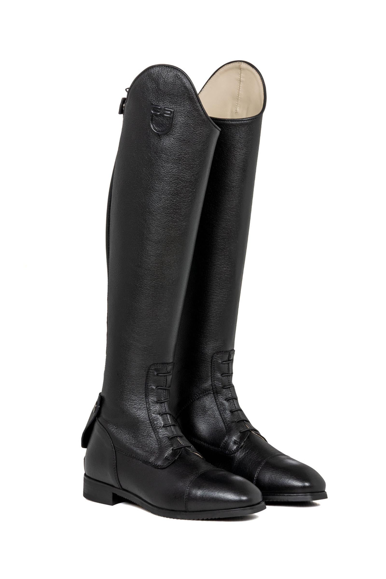 Equestro Unisex Calfskin Boots With Front Laces Riding Boots & Riding Shoes