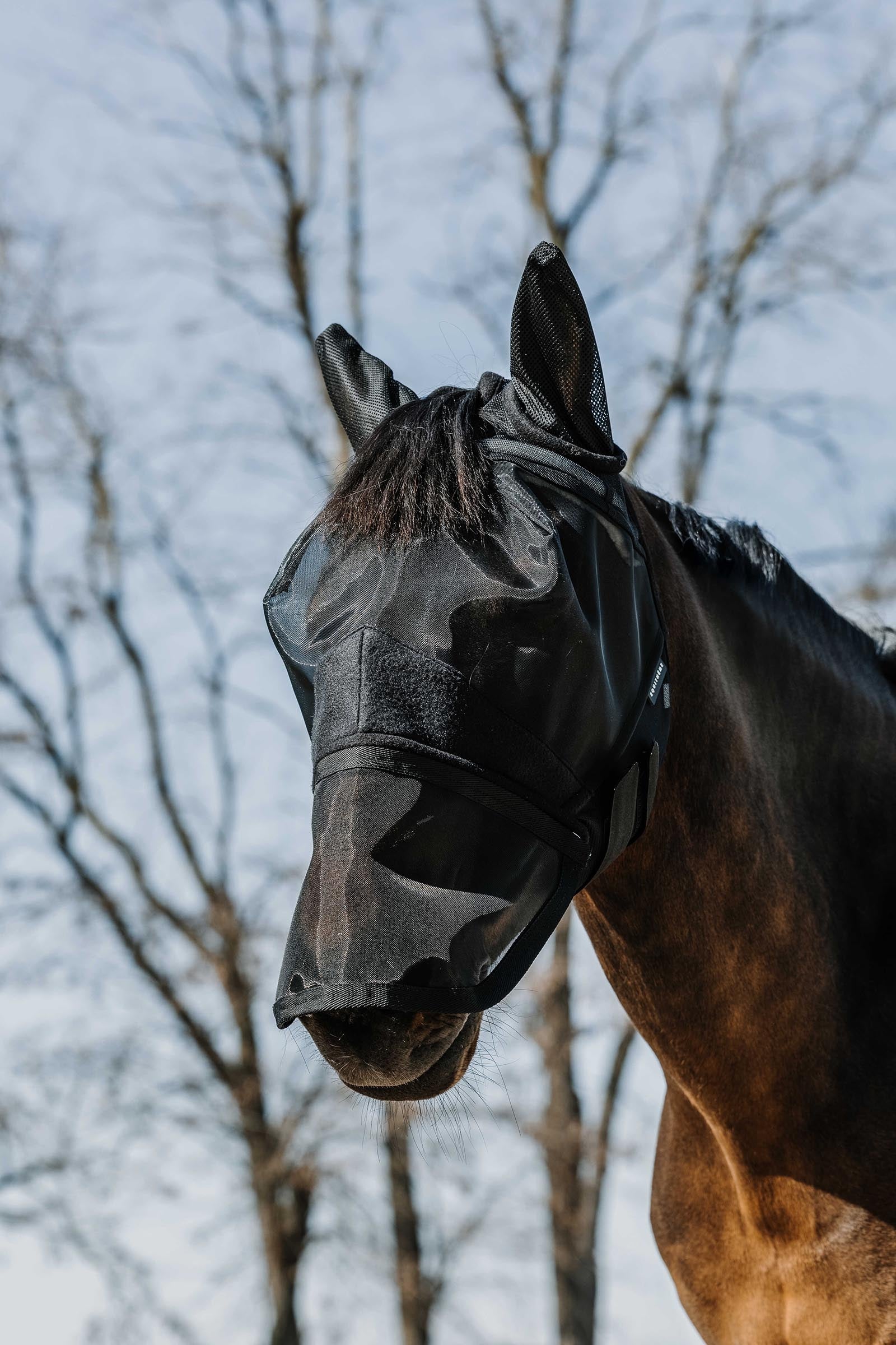 Equi Theme EQUITHÈME 2-in-1 Fly Mask / UV Mask Antifly Protection for Horses