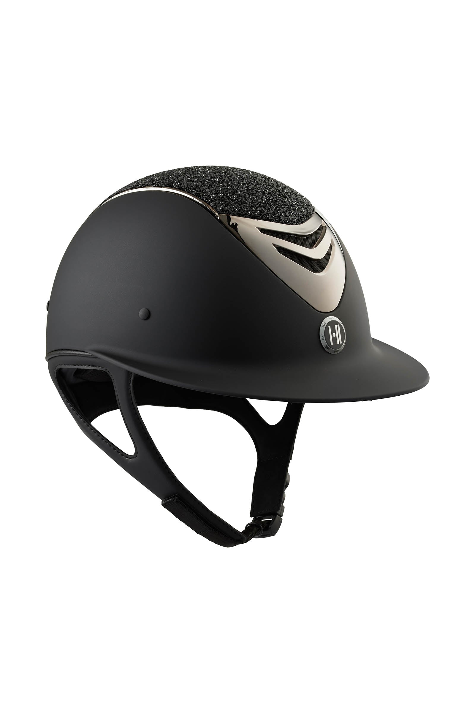 OneK MIPS Avance Matt Glitter Black Chrome Reithelme & Sicherheitswesten