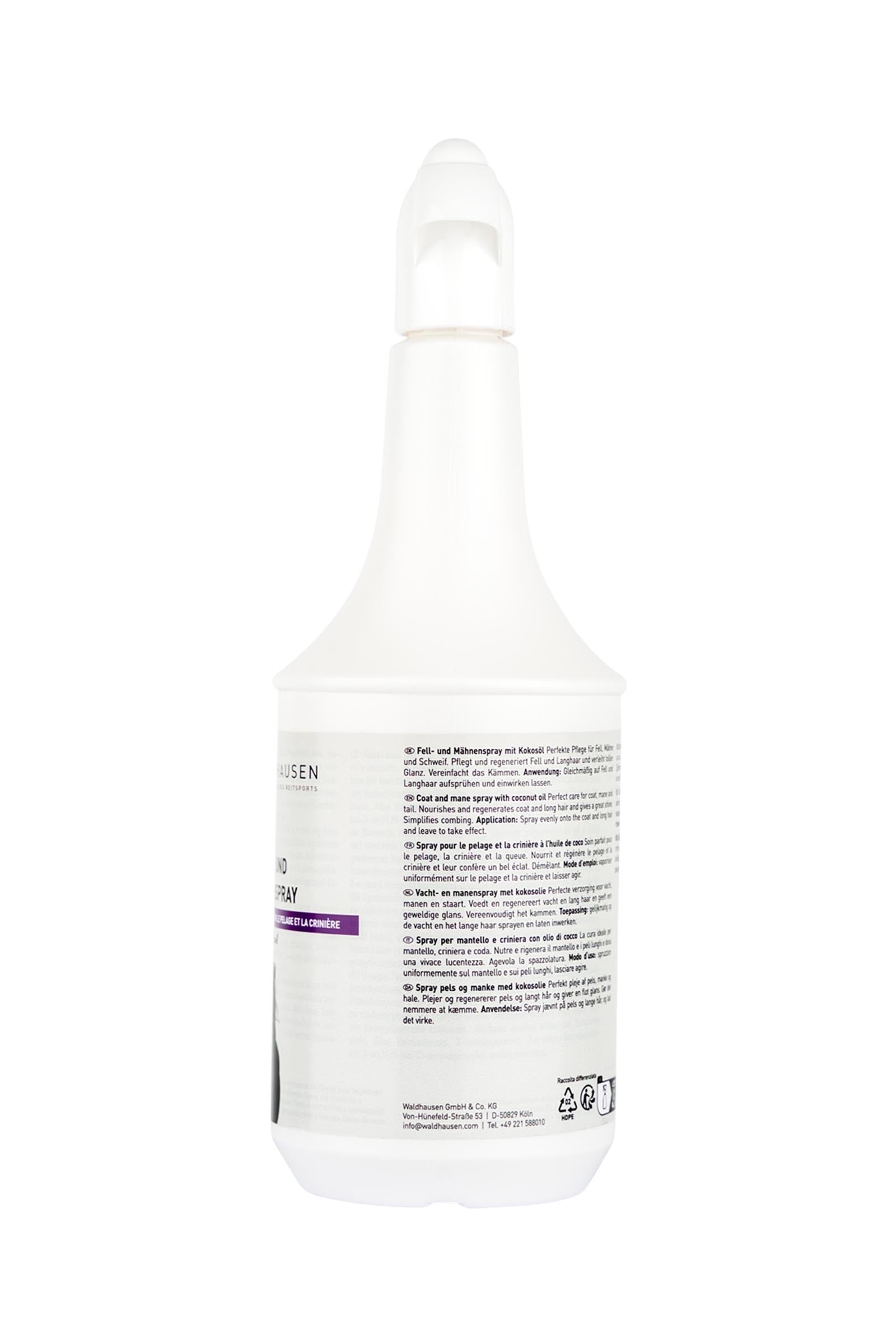 Waldhausen Coat & Mane Spray With Coconut Oil, 1 L Horse Health Care