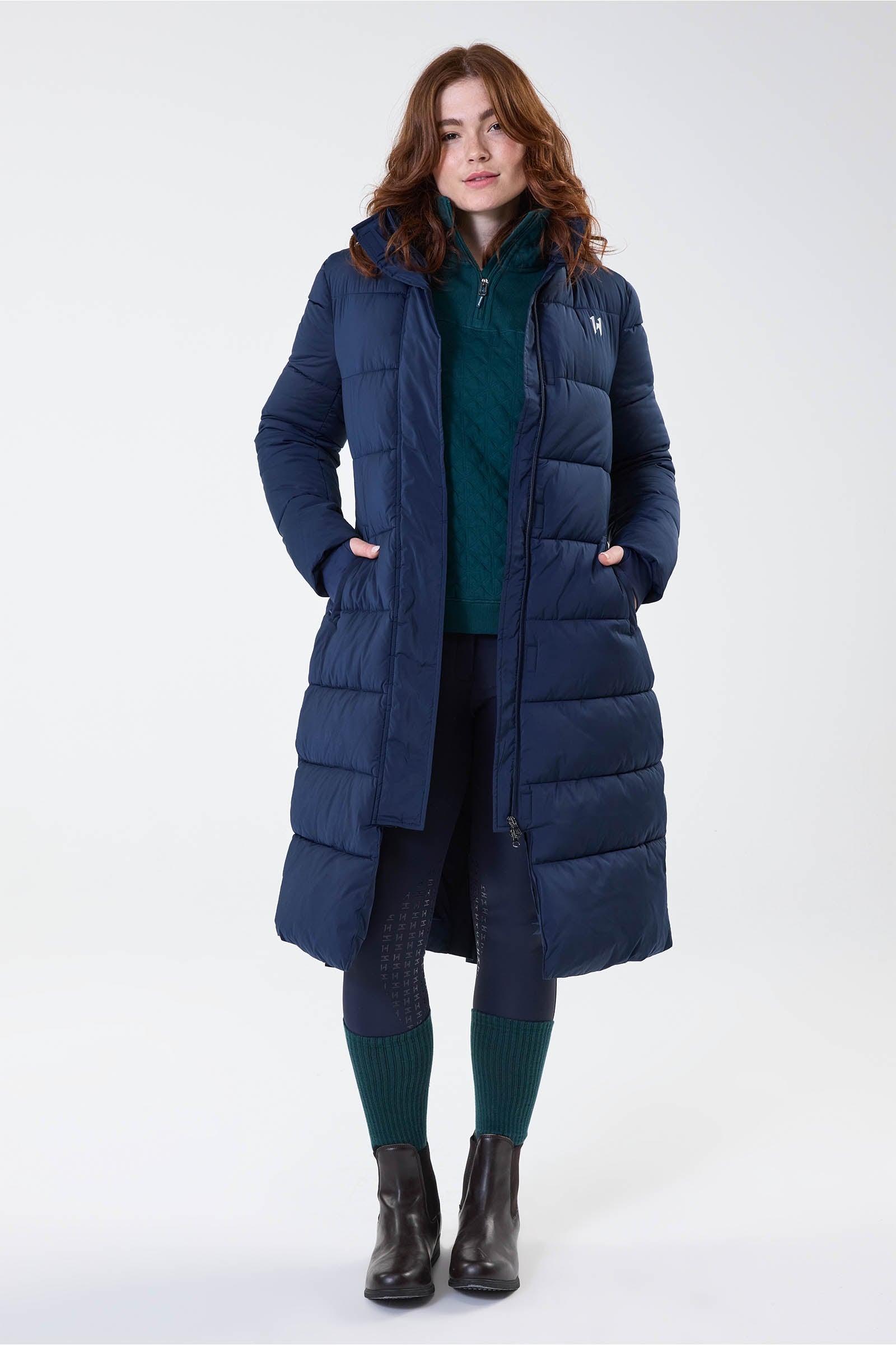 Horseware Verve langer wattierter Damenmantel Damen Reitbekleidung