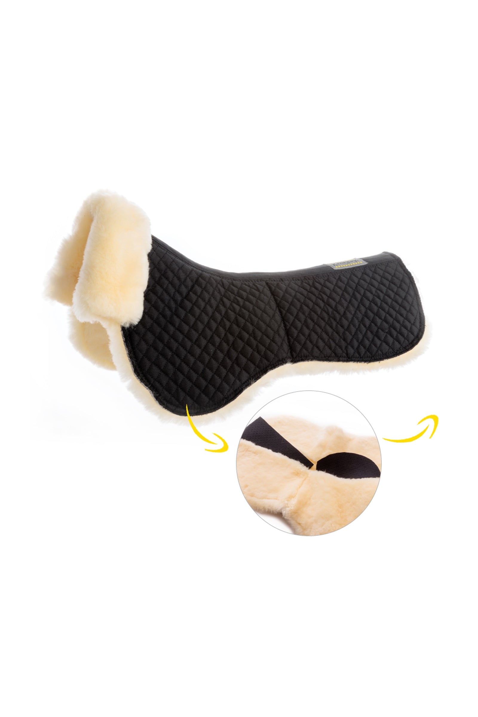 Kavalkade Lammfell-Satteldecke mit Innentaschen Schabracken