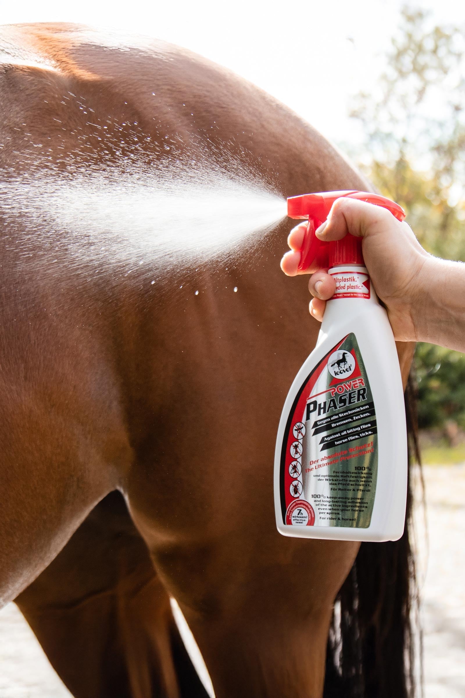 Leovet Power Phaser, Insect Repellent, 550ml Antifly Protection for Horses