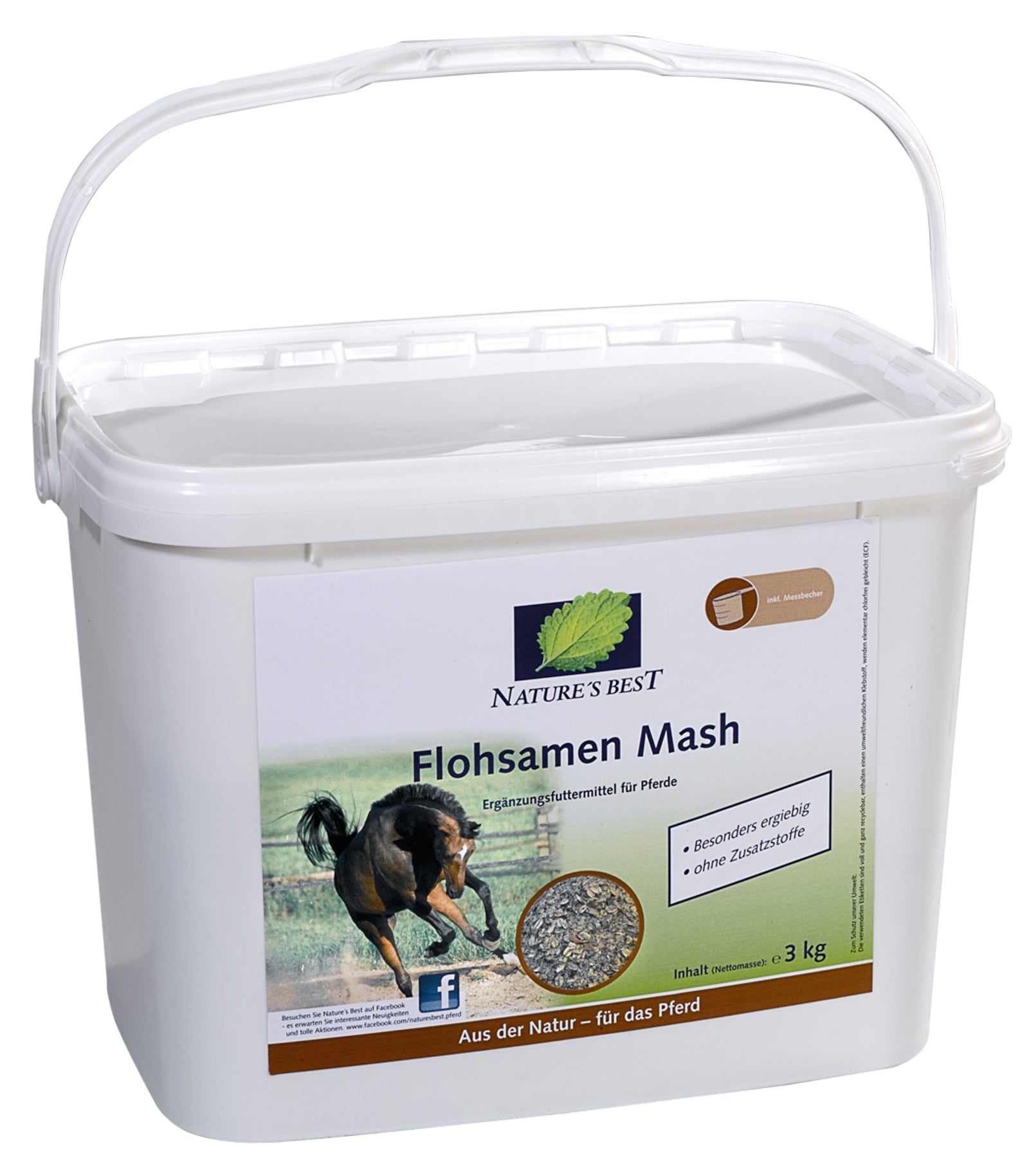 Nature's Best Flohsamen Mash, 3kg Horse Feed & Nutrition