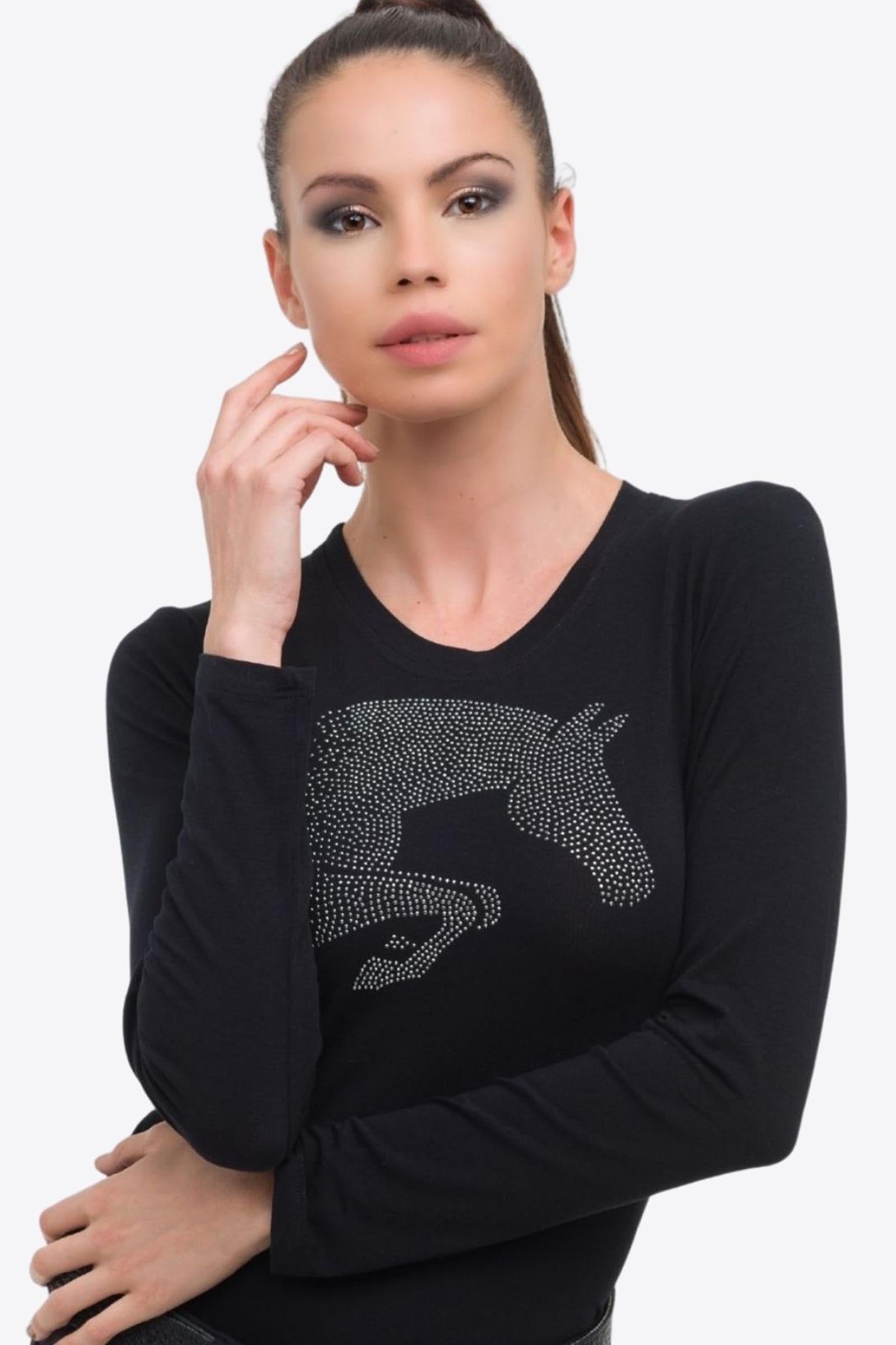Cavalliera Riding Cotton Top Jumping Star, Women's Long Sleeve Women’s Riding Clothing