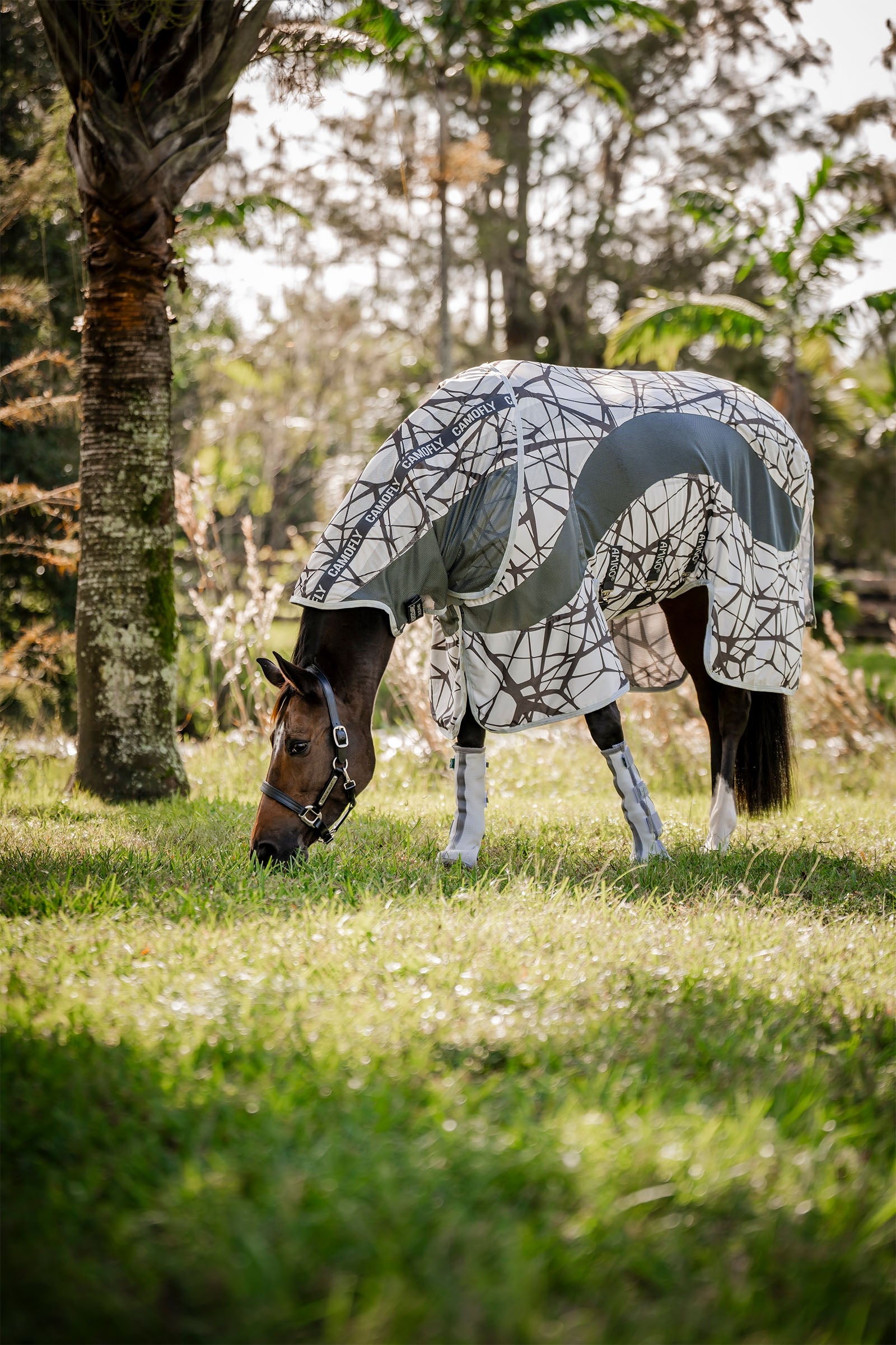 Horseware Amigo CamoFly Fliegendecke mit abnehmbarem Halsteil Pferdedecken