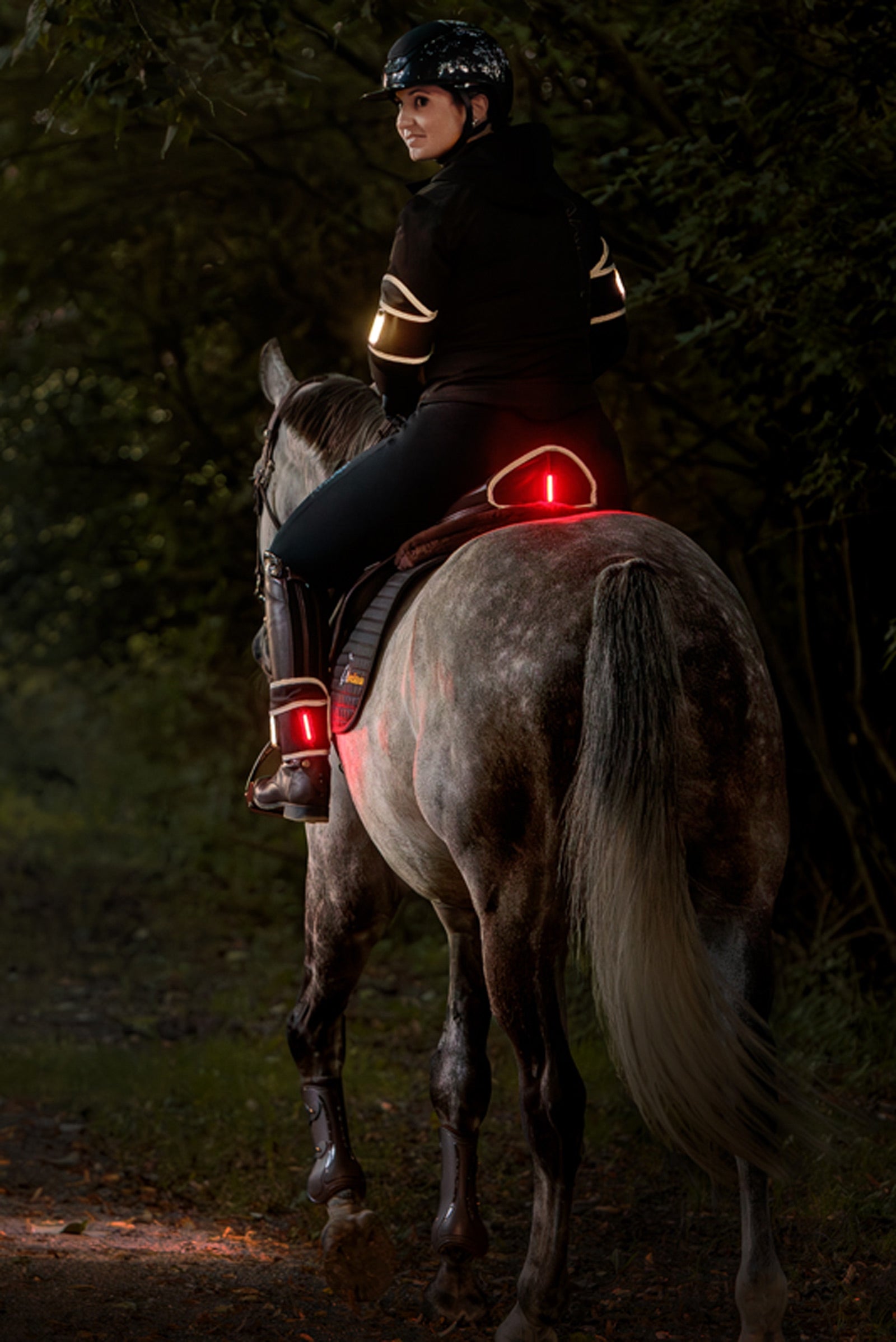 Kavalkade Horselight Leg Cuffs With White and Red Lights (2 pcs.) Reflective