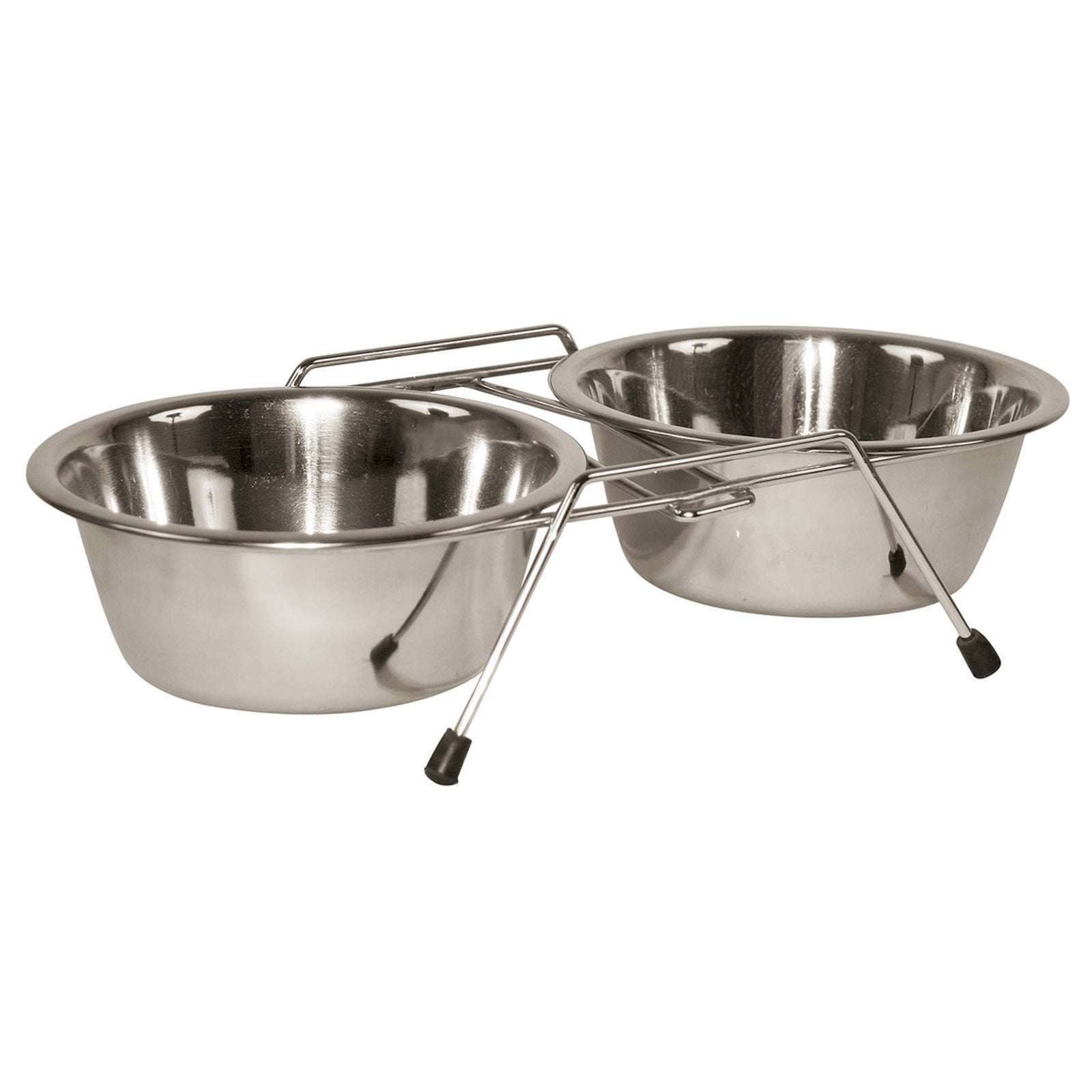 Kerbl Doppelnapfständer incl. 2 x 450 ml Napf Hund