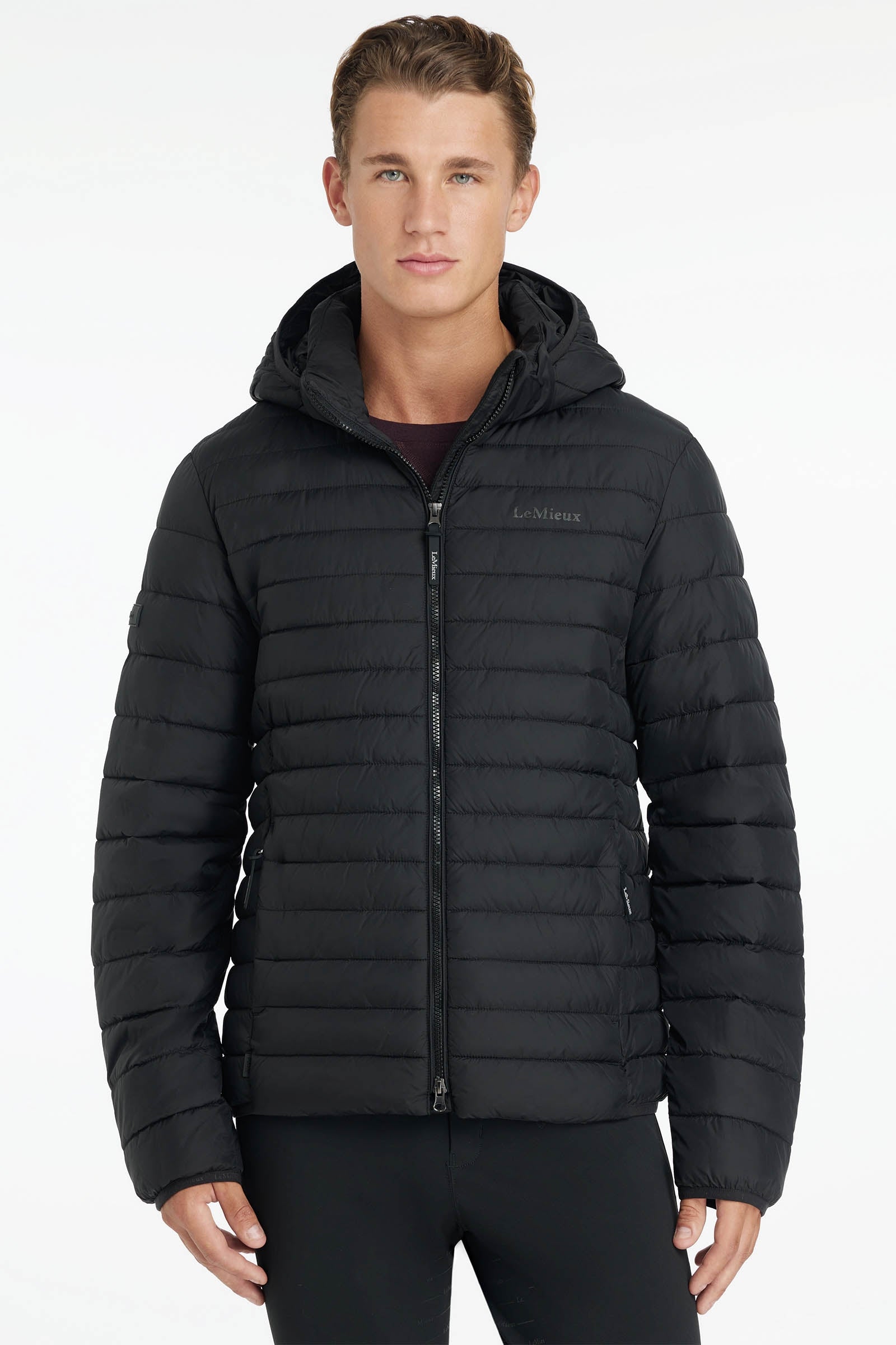 LeMieux Men`s Hooded Puffer Jacket Mens Riding Clothing